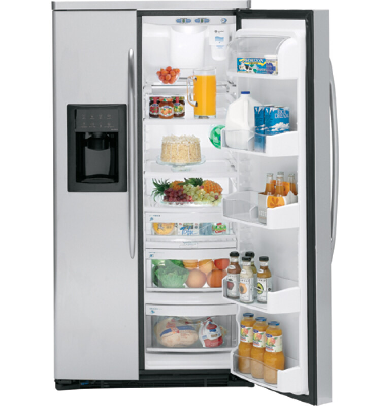 25.6 Cu. Ft. Stainless-Wrapped Side-by-Side Refrigerator with Dispenser PSW26LSRSS