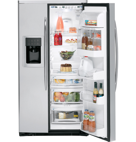 25.5 Cu. Ft. Stainless Side-by-Side Refrigerator with Dispenser PSW26PSSSS