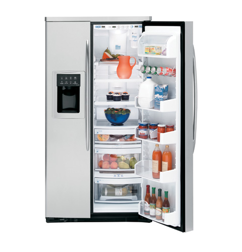 25.5 Cu. Ft. Stainless-Wrapped Side-by-Side Refrigerator with Dispenser PSW26SGRSS