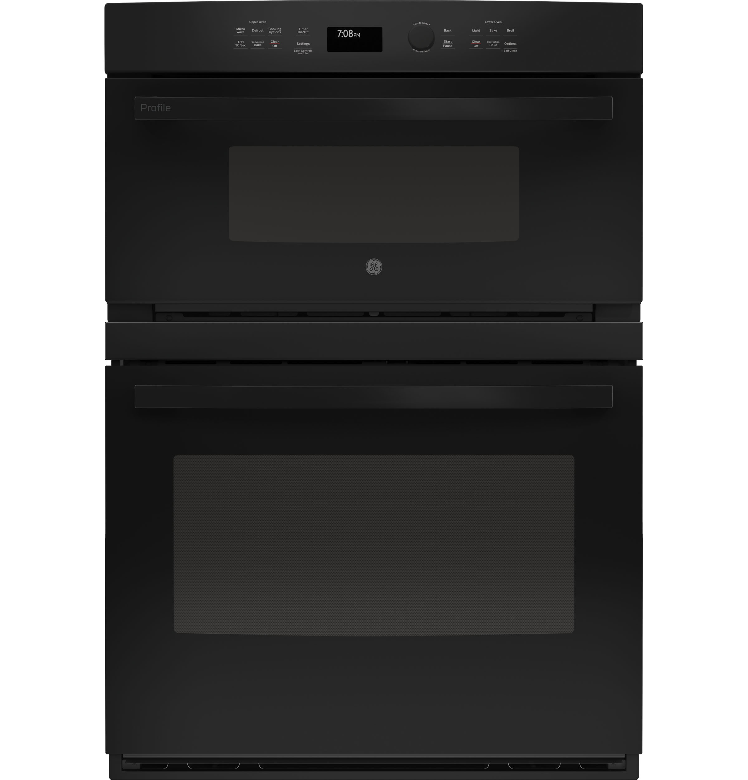 30" Built-In Combination Convection Microwave/Convection Wall Oven PT7800DHBB