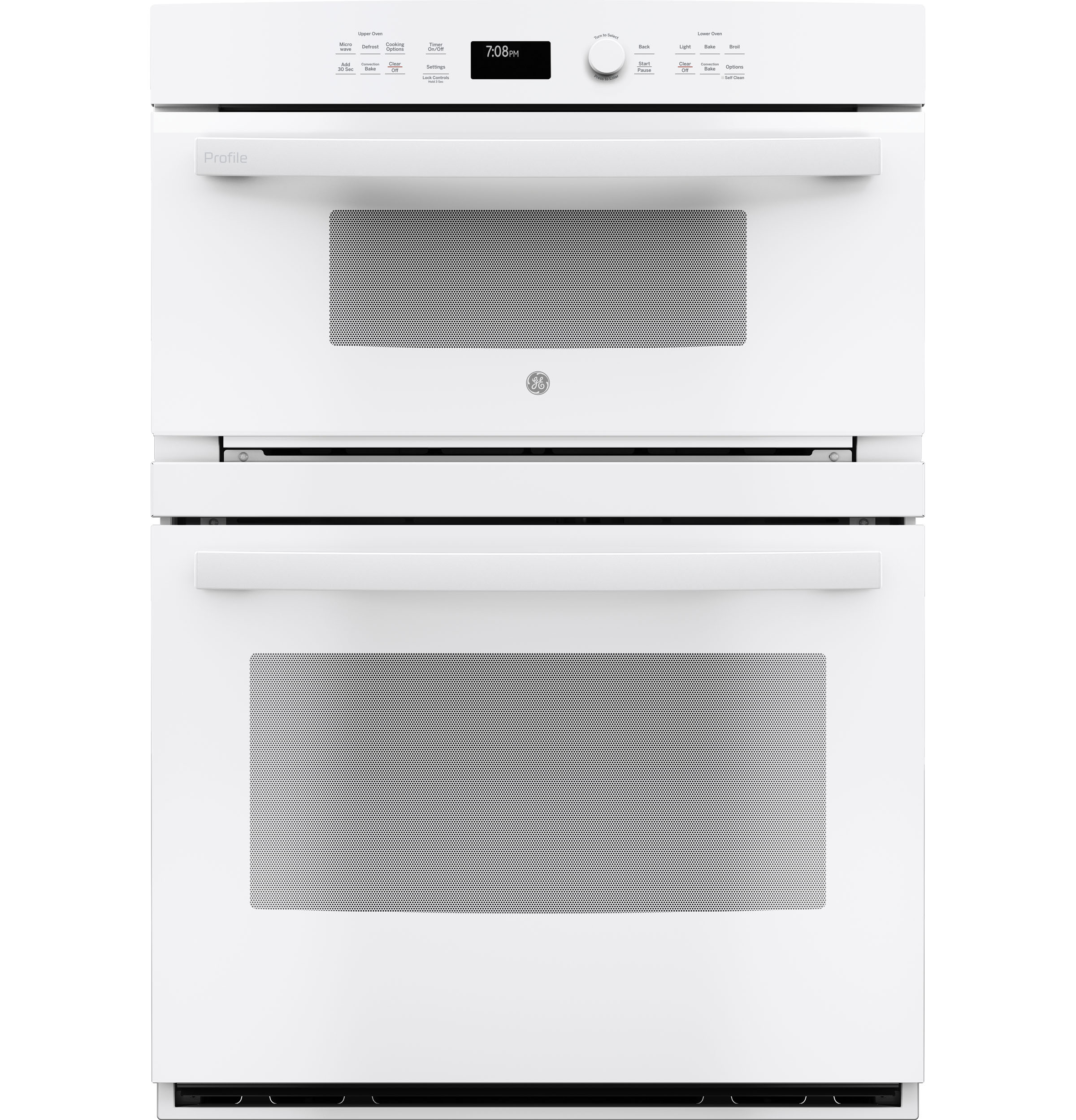 30" Built-In Combination Convection Microwave/Convection Wall Oven PT7800DHWW