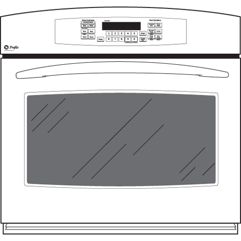 30" Built-In Single Convection Wall Oven PT916DRCC