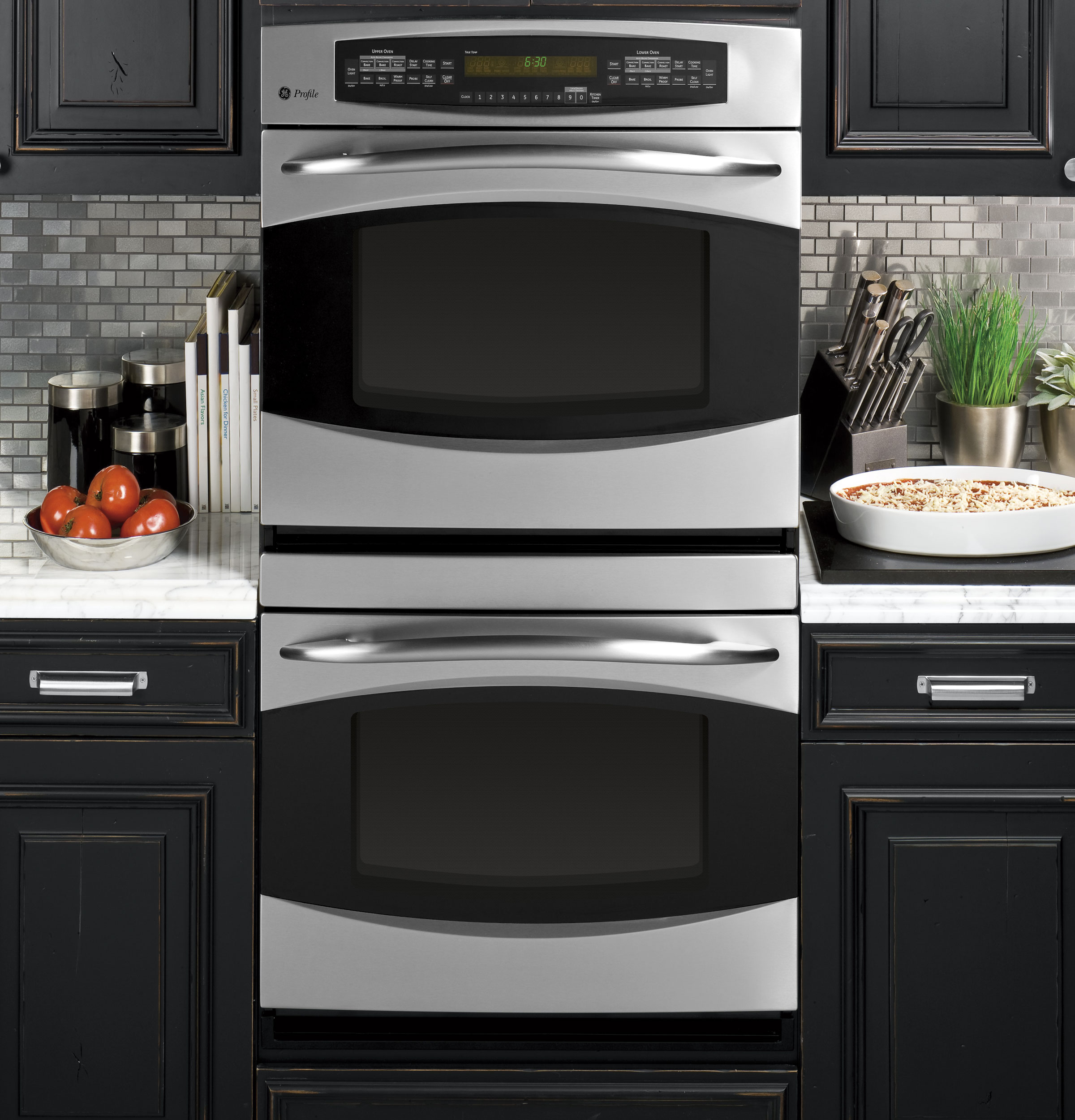 30" Built-In Double Convection Wall Oven PT958SRSS