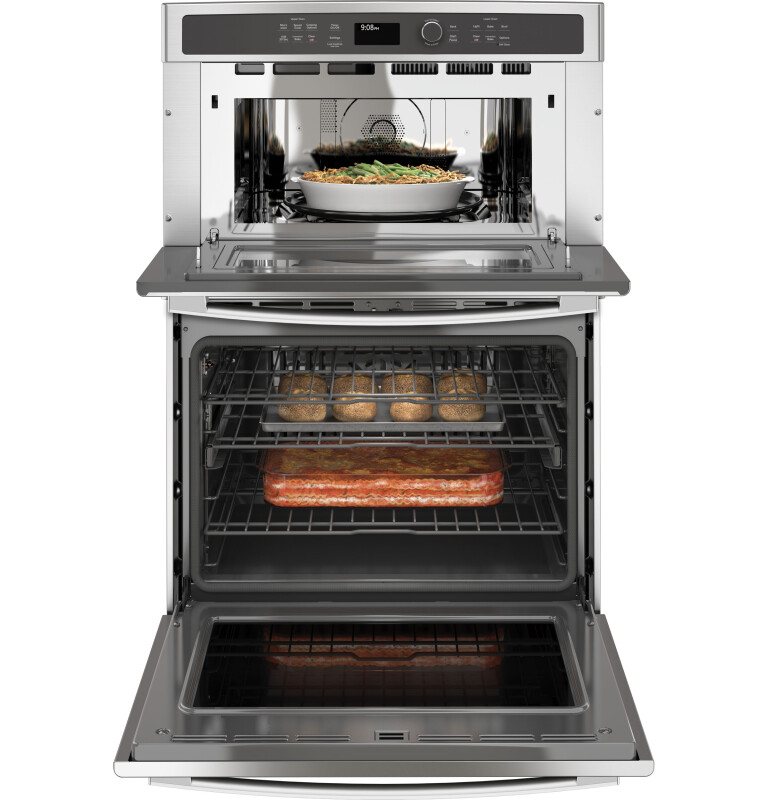 Ge Profile™ 30 In. Combination Double Wall Oven With Convection And Advantium® Technology PT9800SHSS