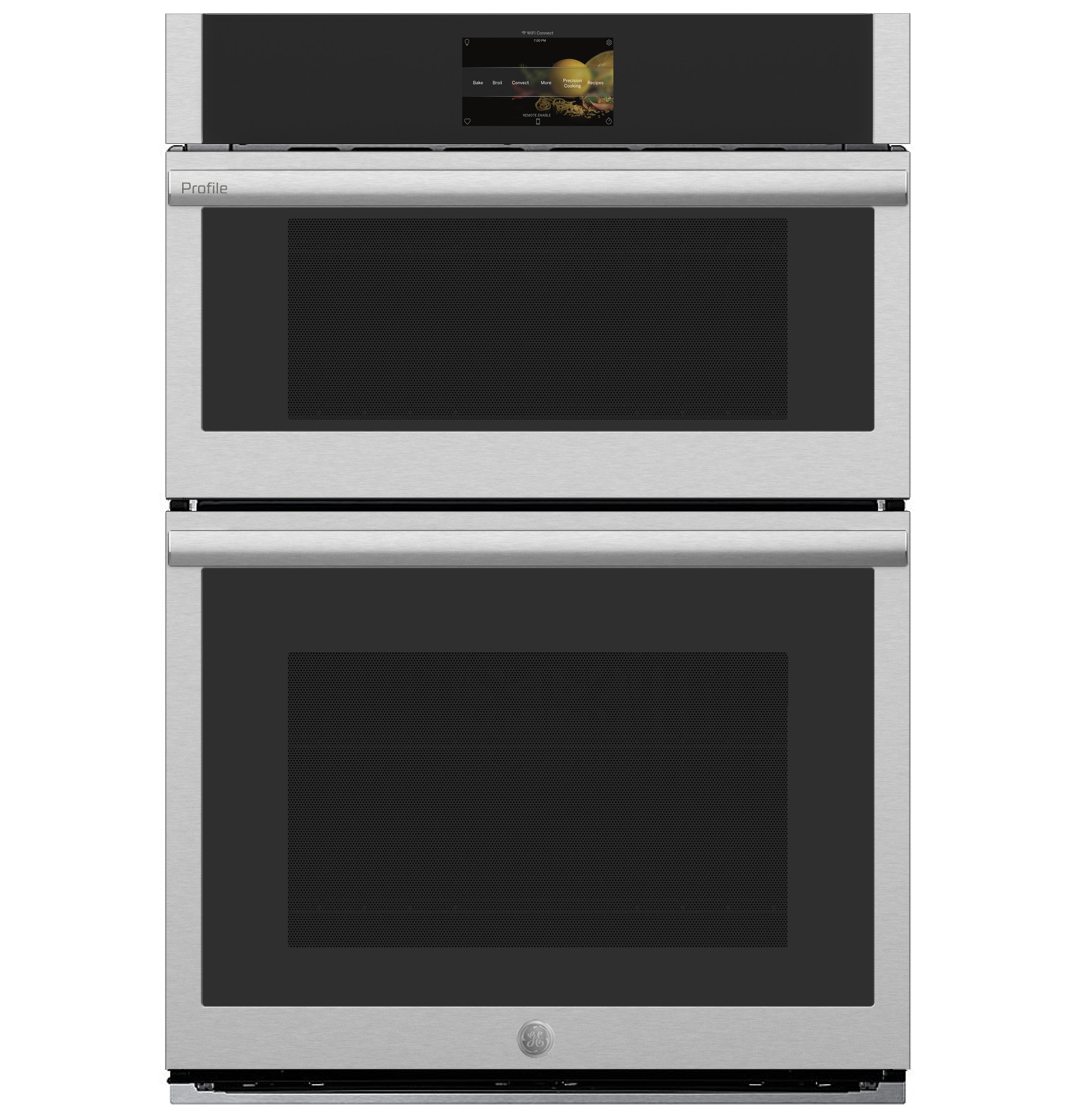 30 in. Combination Double Wall Oven with Convection, Air Fry, Steam, Sous Vide, and Advantium Technology PT9900SWSS