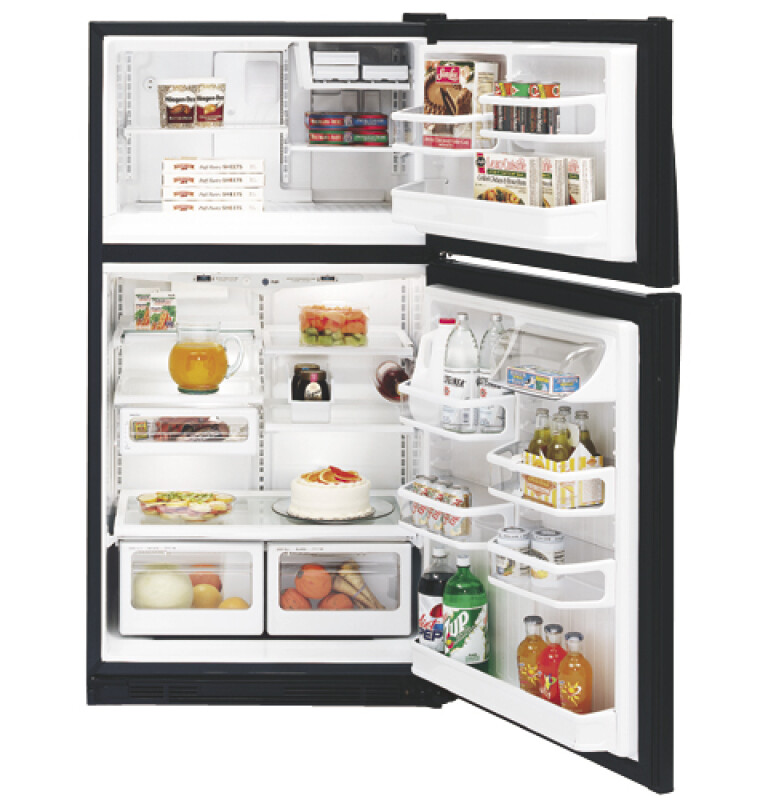 CustomStyle 21.9 Cu. Ft. Top-Freezer Refrigerator PTC22MBMLBB