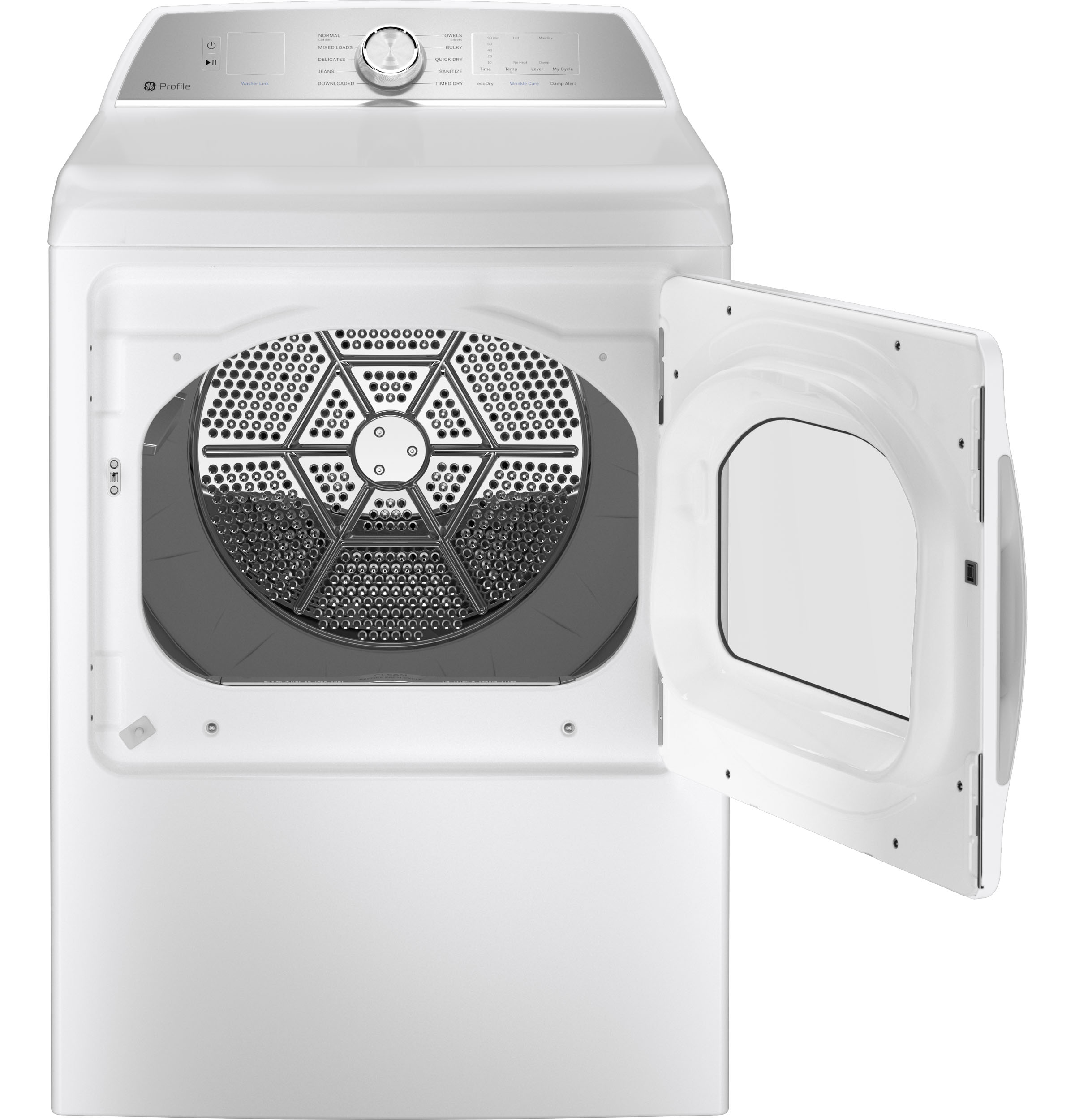 7.4 cu. ft. Capacity aluminized alloy drum Electric Dryer with Sanitize Cycle and Sensor Dry PTD60EBSRWS