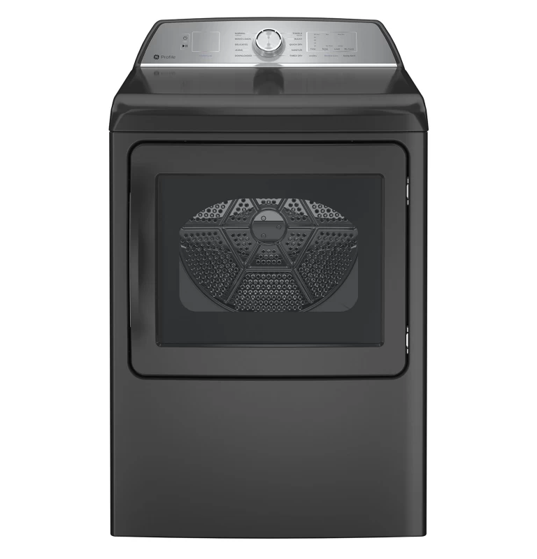 GE Profile 7.4 cu. ft. Capacity aluminized alloy drum Gas Dryer with Sanitize Cycle and Sensor Dry Diamond Gray PTD60GBPRDG Picture 1