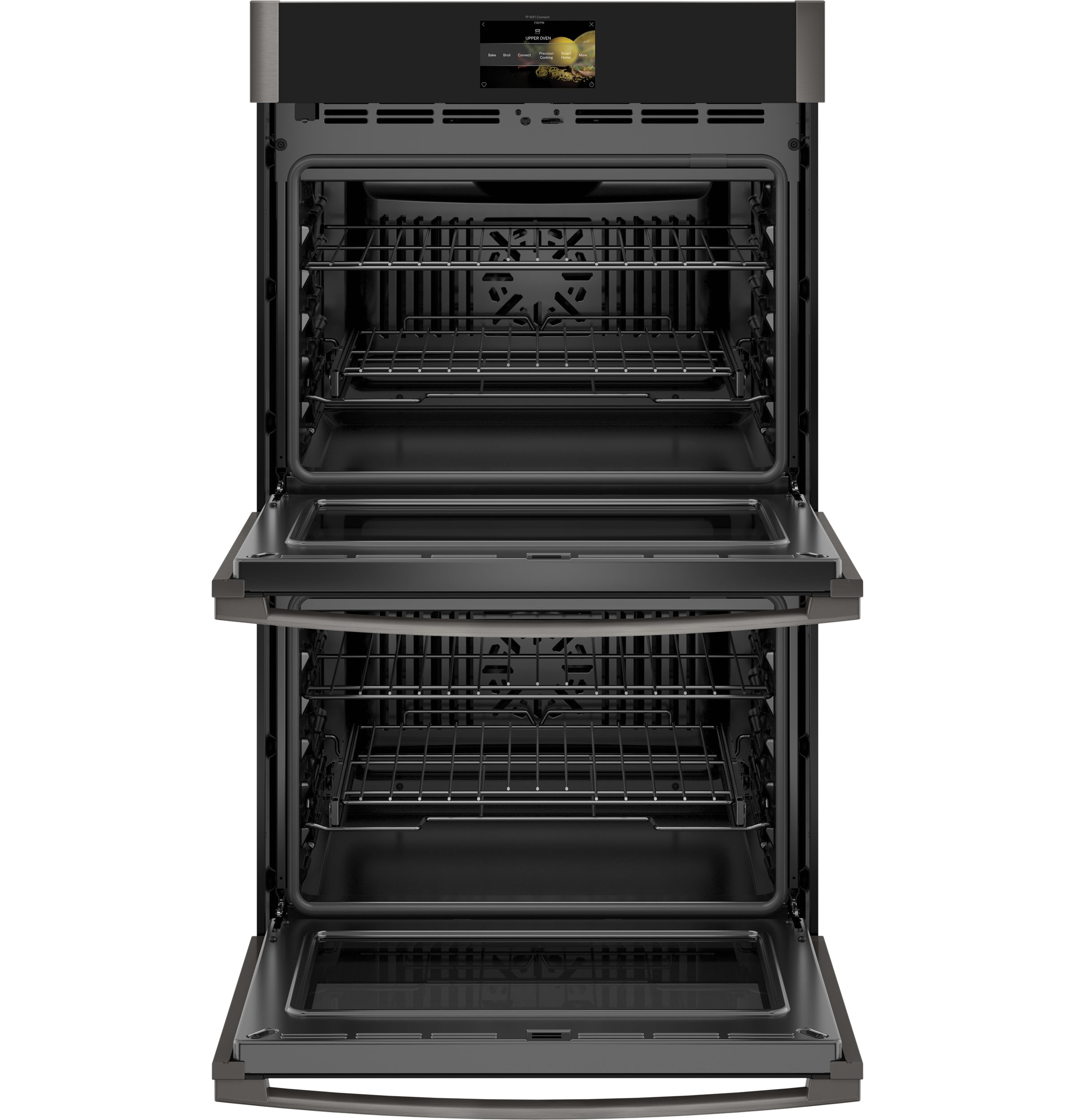 30" Smart Built-In Convection Double Wall Oven with No Preheat Air Fry and Precision Cooking PTD7000BNTS