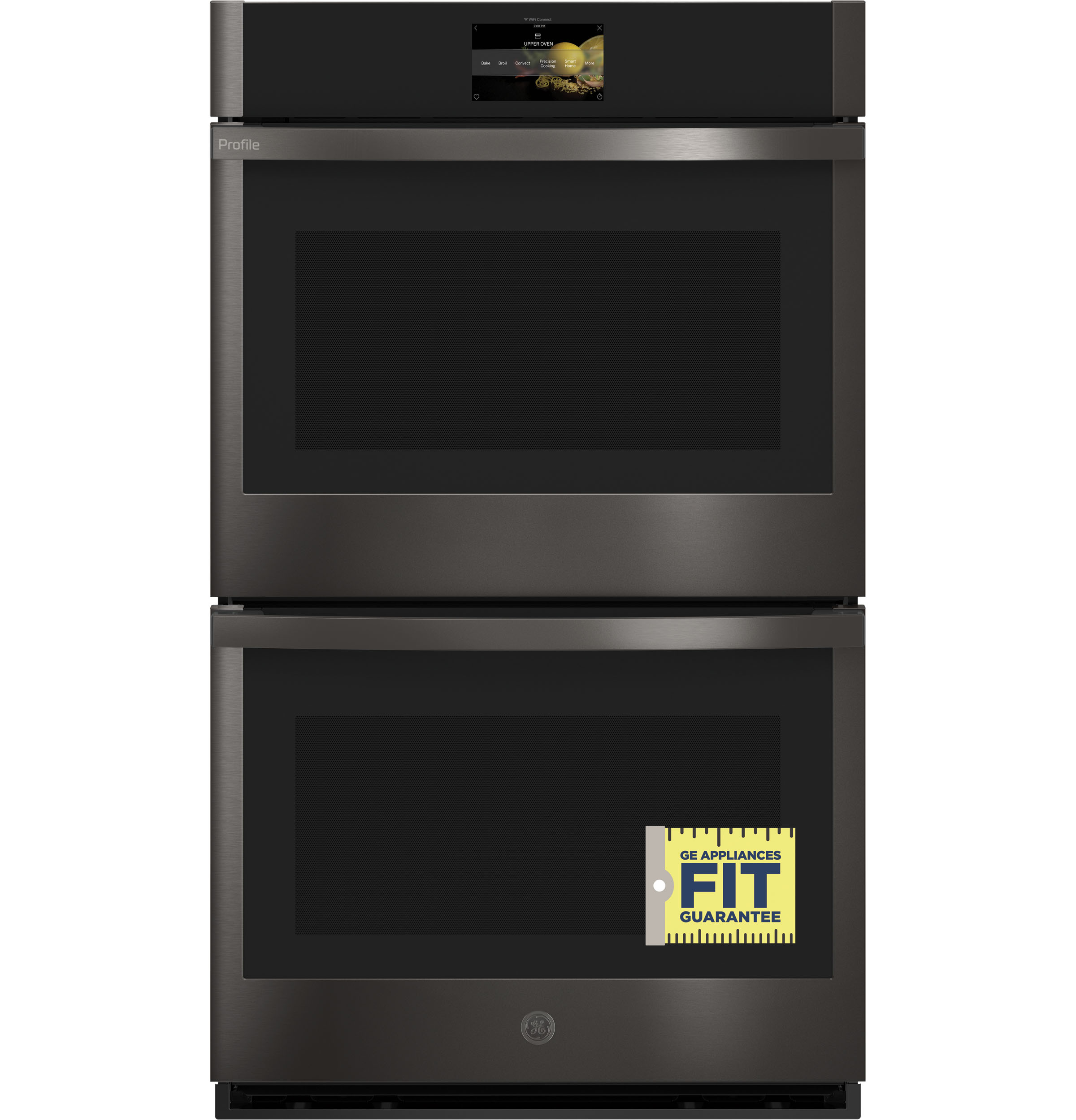 30" Smart Built-In Convection Double Wall Oven with No Preheat Air Fry and Precision Cooking PTD7000BNTS