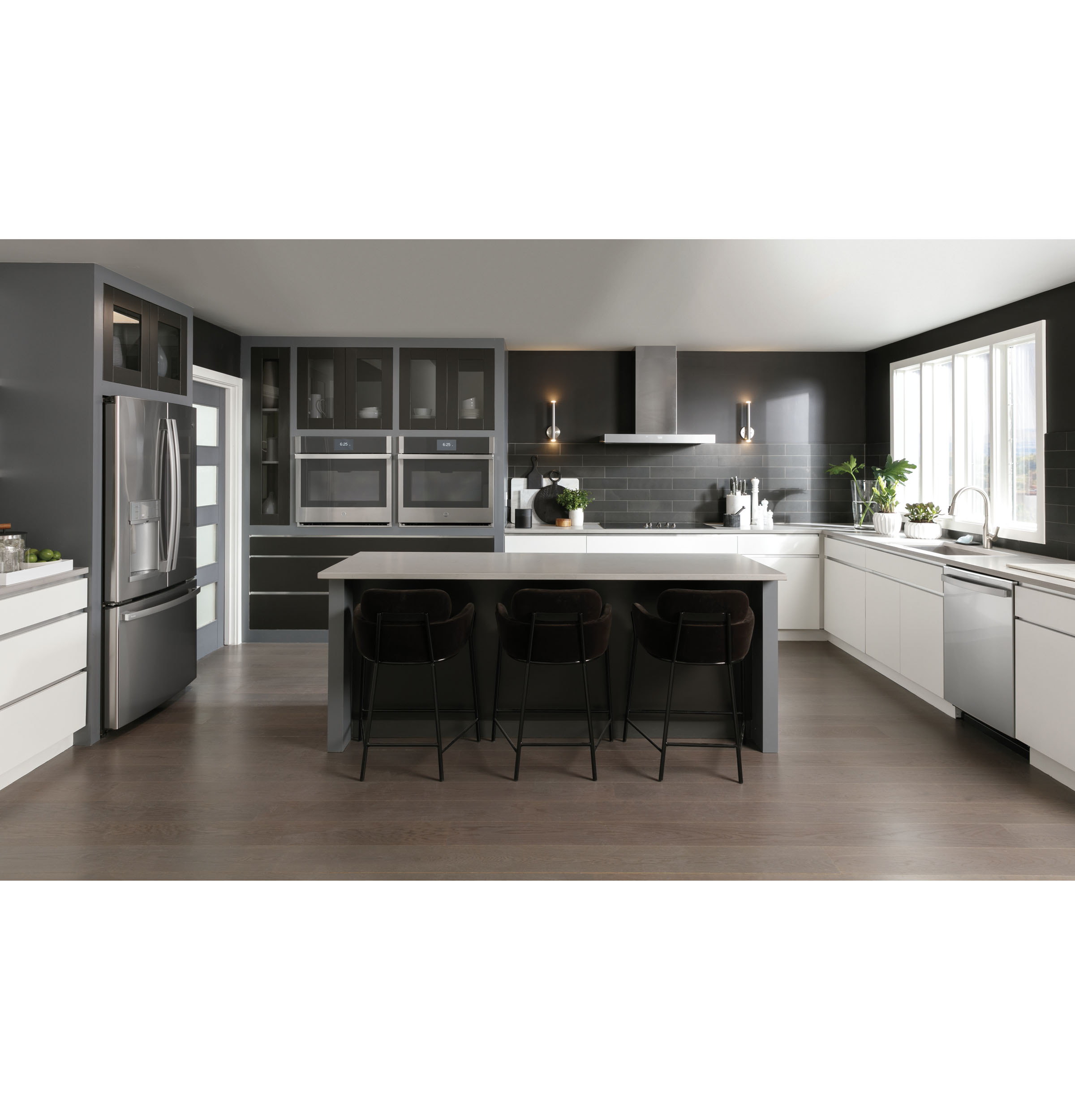 30" Smart Built-In Convection Double Wall Oven with No Preheat Air Fry and Precision Cooking PTD7000BNTS