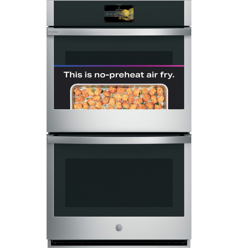 30" Smart Built-In Convection Double Wall Oven with No Preheat Air Fry and Precision Cooking PTD7000SNSS