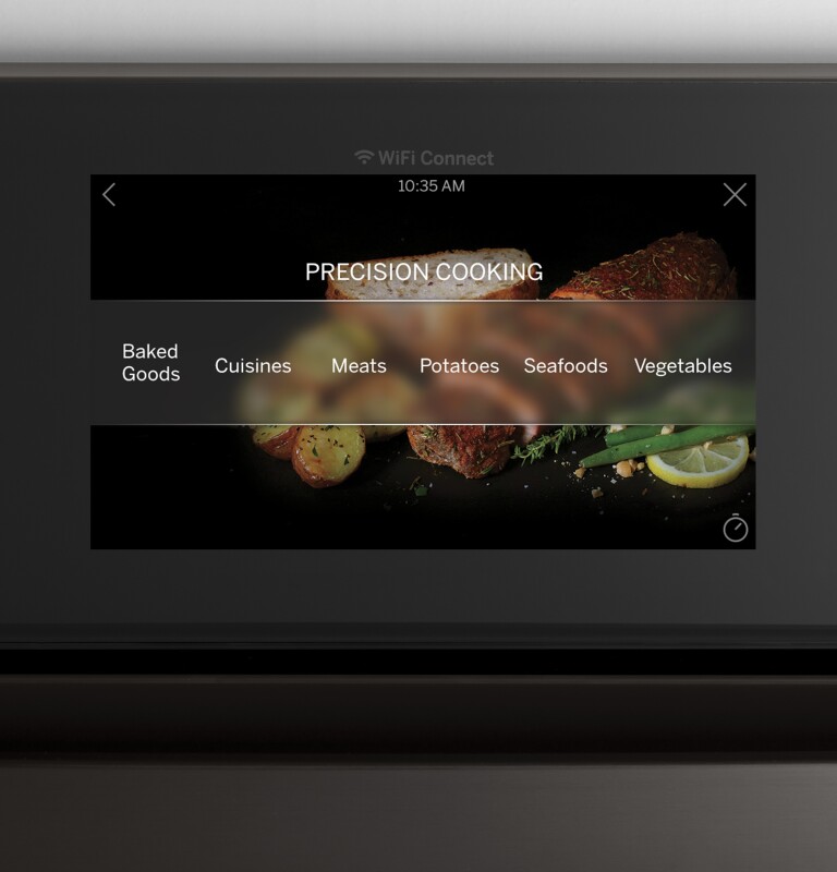 30" Smart Built-In Convection Double Wall Oven with No Preheat Air Fry and Precision Cooking PTD7000SNSS