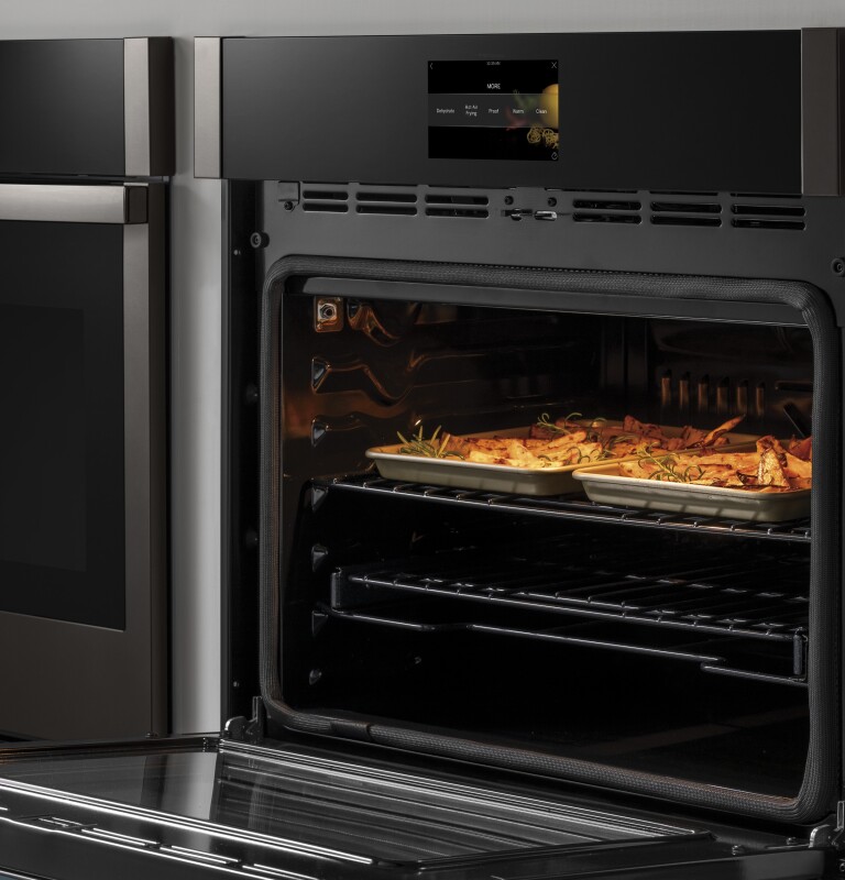 30" Smart Built-In Convection Double Wall Oven with No Preheat Air Fry and Precision Cooking PTD7000SNSS