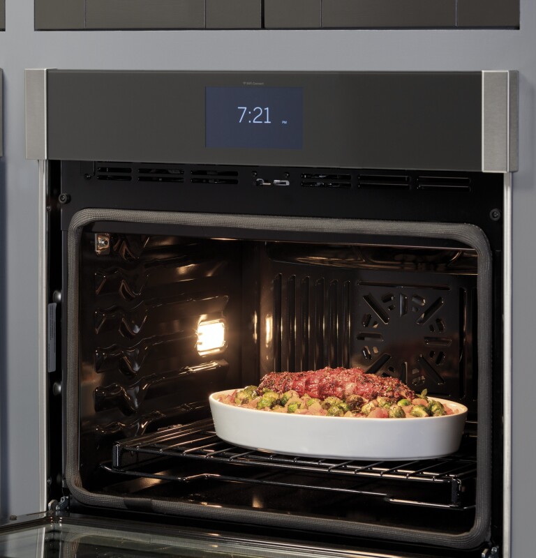 30" Smart Built-In Convection Double Wall Oven with No Preheat Air Fry and Precision Cooking PTD7000SNSS