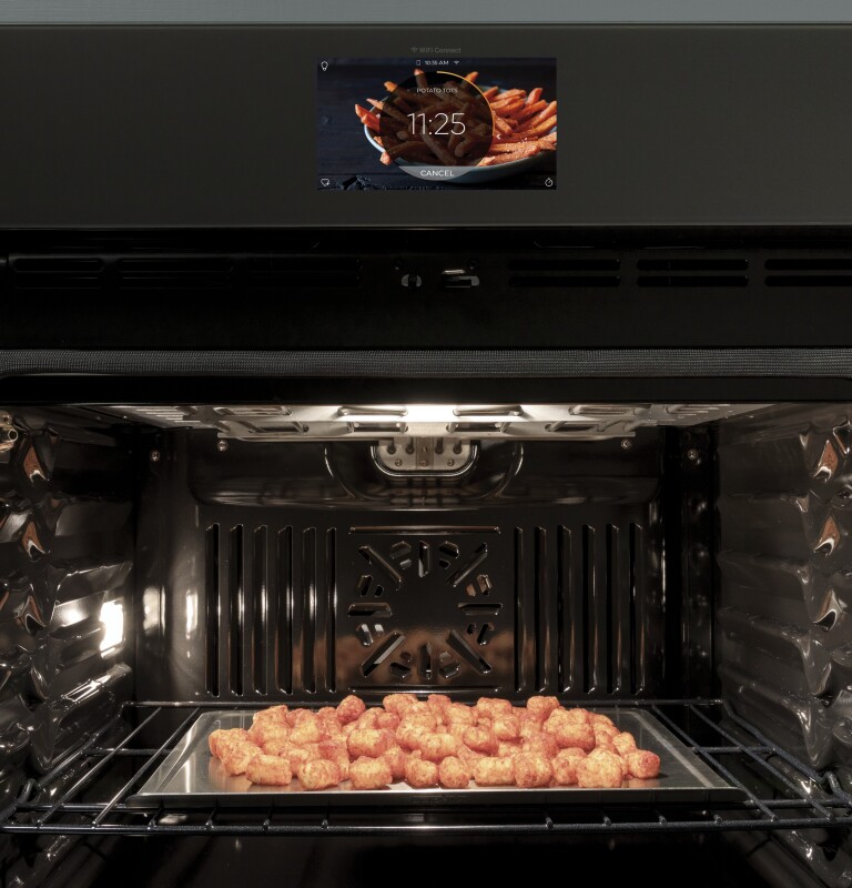 30" Smart Built-In Convection Double Wall Oven with No Preheat Air Fry and Precision Cooking PTD7000SNSS