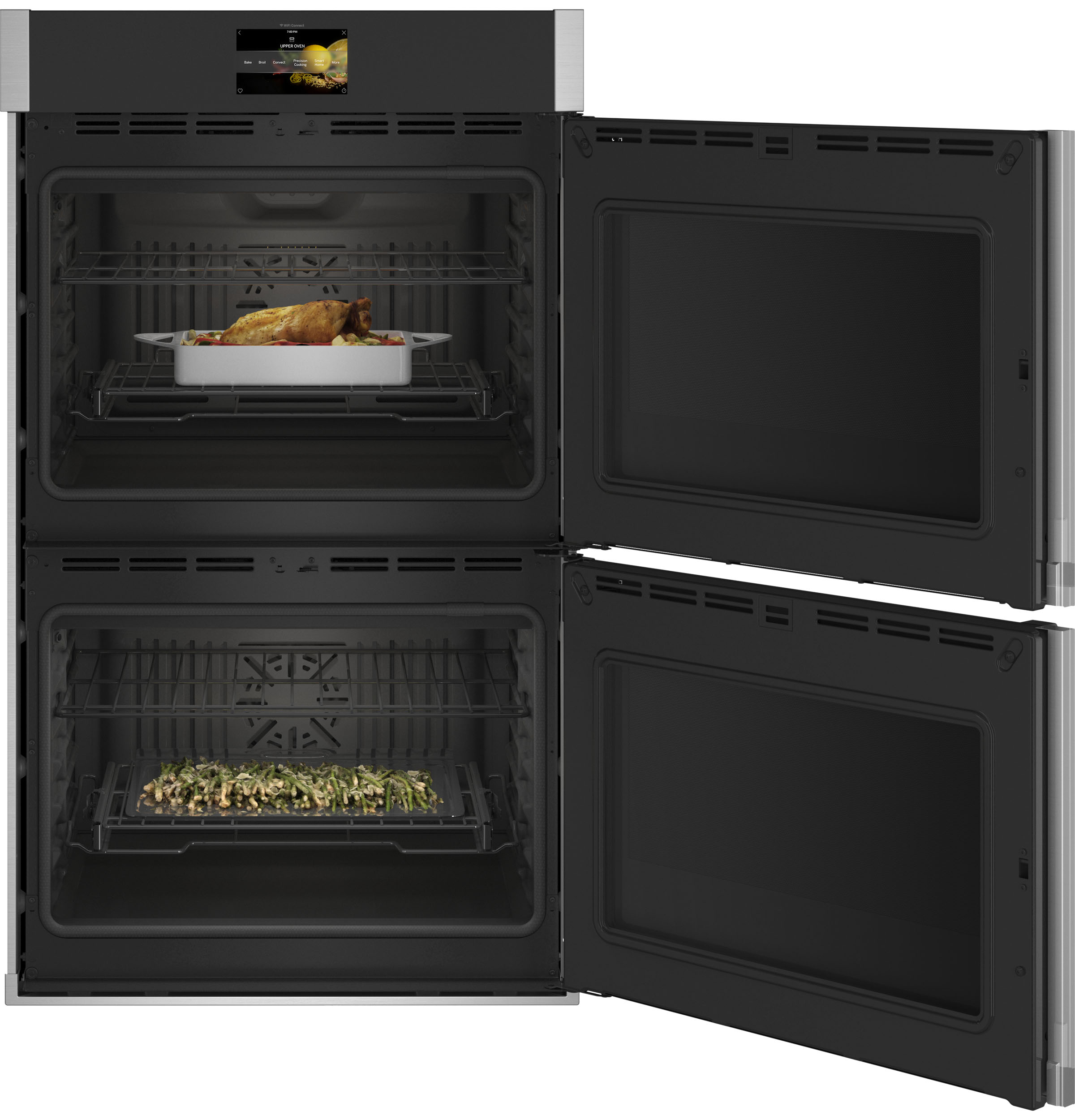GE Profile™ 30" Smart Built-In Convection Double Wall Oven with Right-Hand Side-Swing Doors PTD700RSNSS