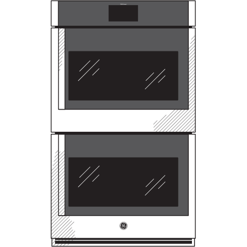 GE Profile™ 30" Smart Built-In Convection Double Wall Oven with Right-Hand Side-Swing Doors PTD700RSNSS