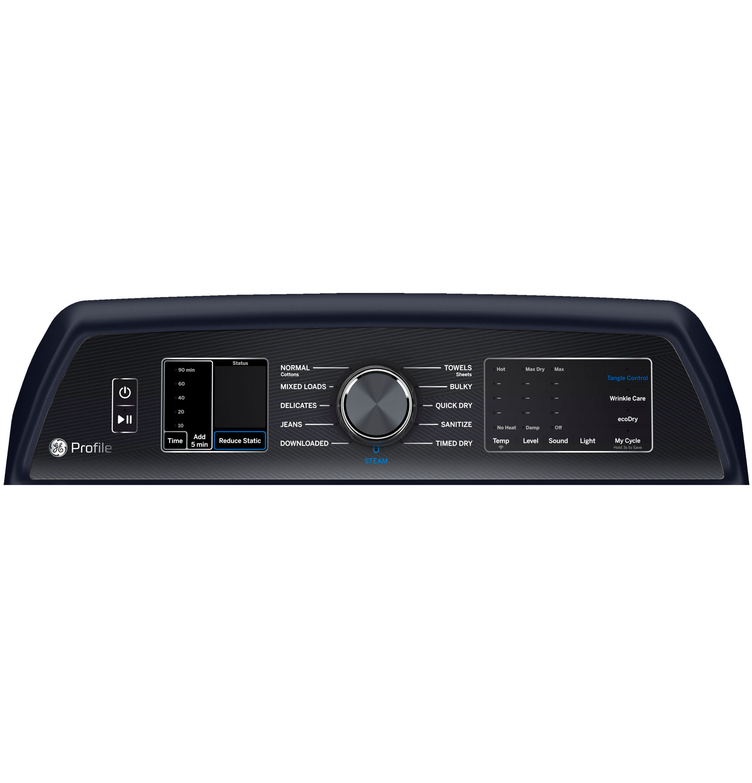 Ge Profile™ Energy Star® 7.3 Cu. Ft. Capacity Smart Electric Dryer With Steam And Washer Link PTD80EBPTRS