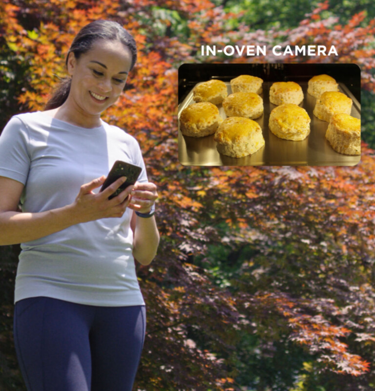 30" Smart Built-In Convection Double Wall Oven with In-Oven Camera and No Preheat Air Fry PTD9000SNSS