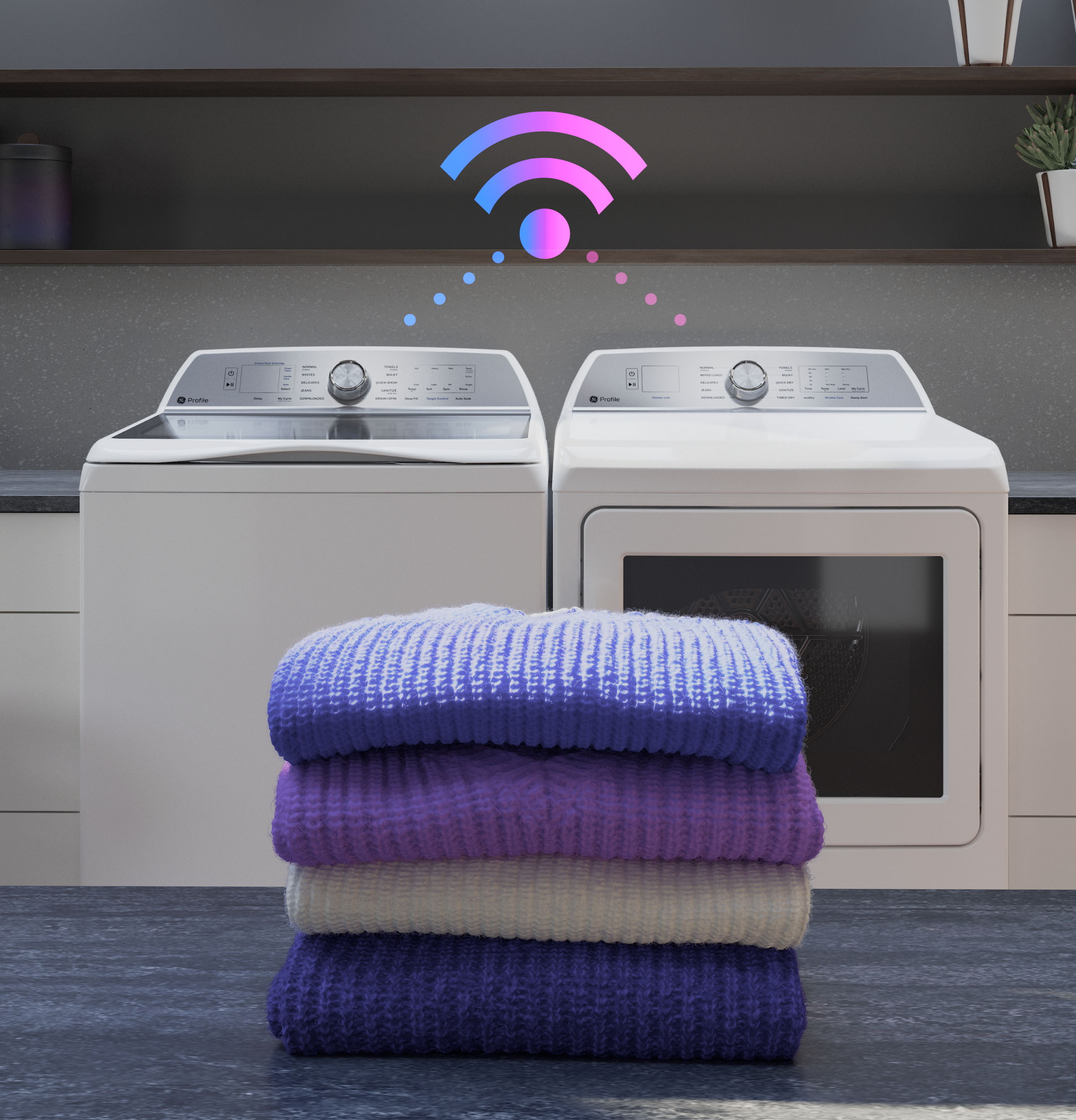 7.3 cu. ft. Capacity Smart Electric Dryer with Fabric Refresh PTD90EBPTRS