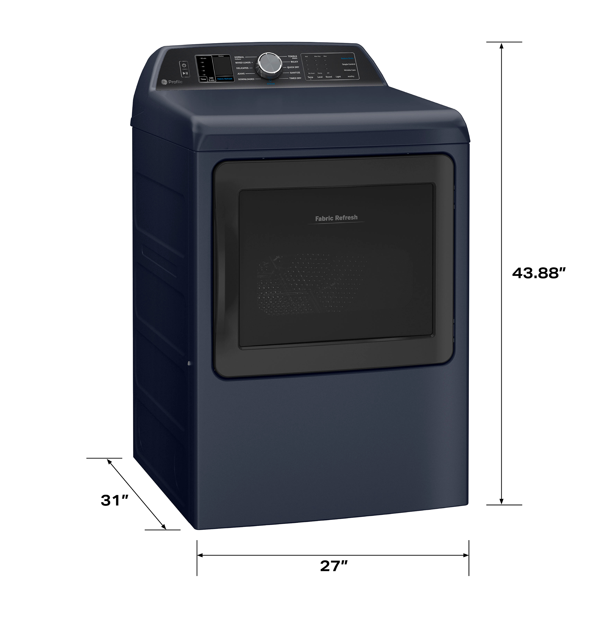 7.3 cu. ft. Capacity Smart Electric Dryer with Fabric Refresh PTD90EBPTRS