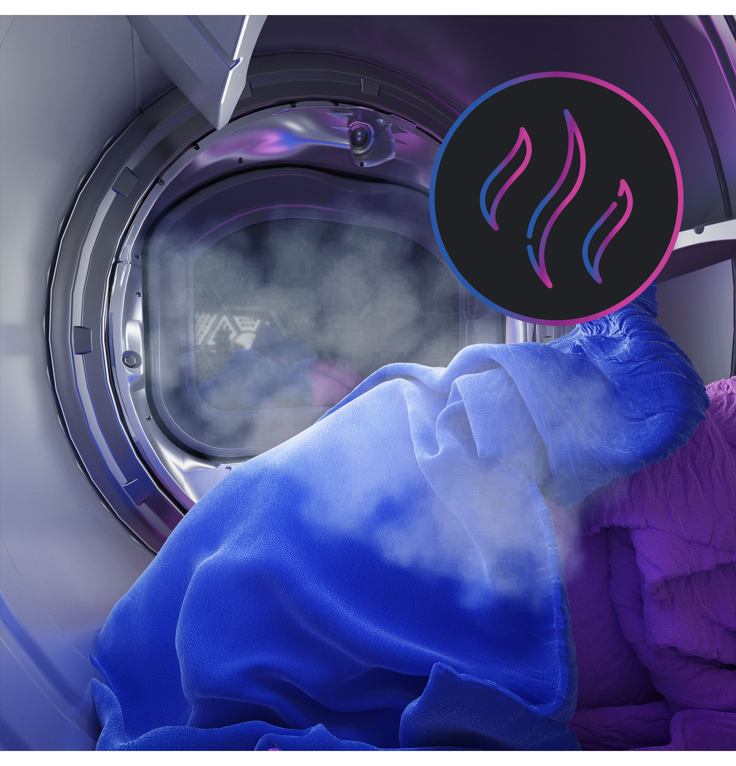 7.3 cu. ft. Capacity Smart Gas Dryer with Fabric Refresh PTD90GBPTDG