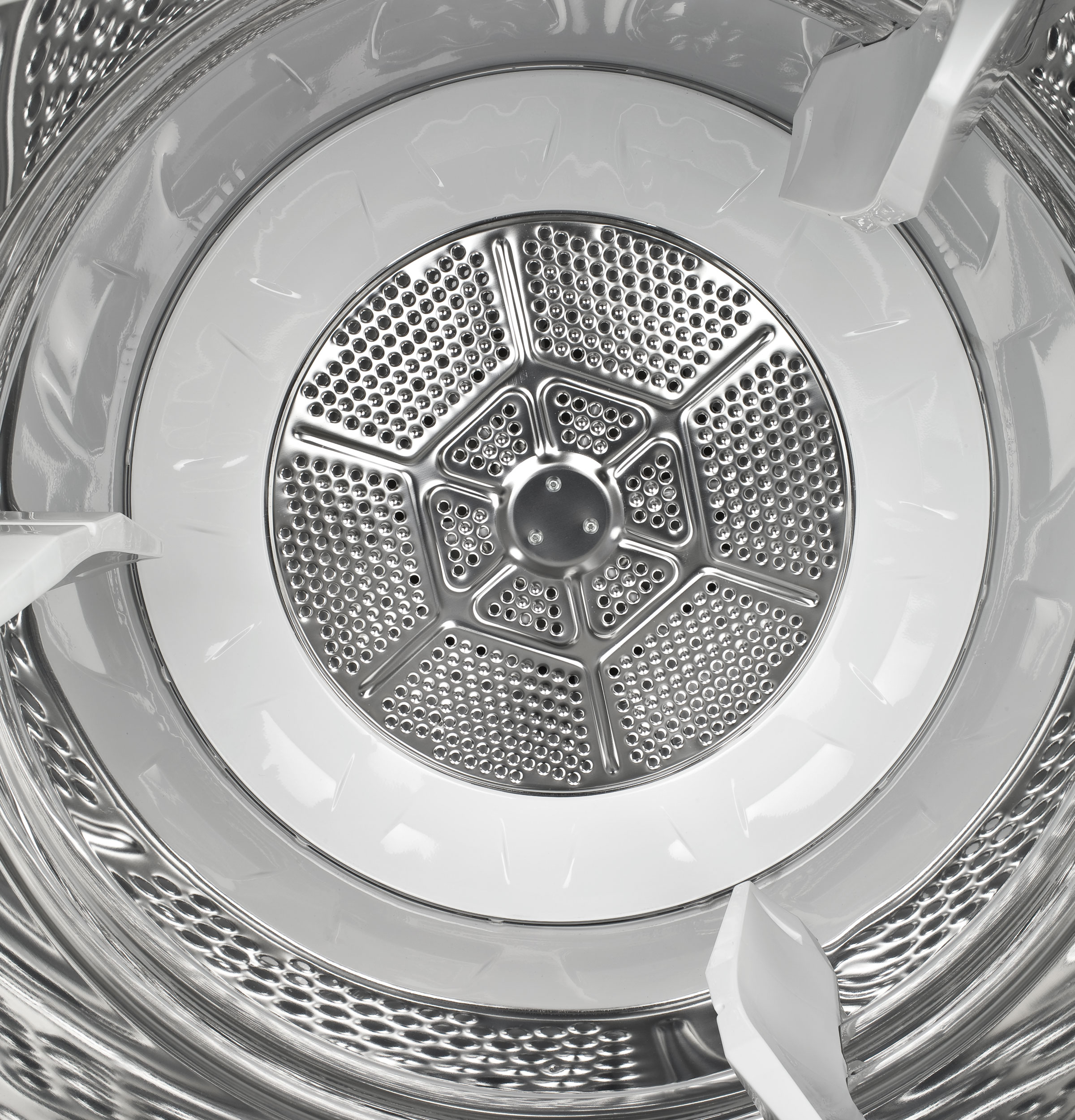 7.0 cu. ft. stainless steel capacity gas dryer with Steam and SensorDry Plus PTDS650GMWT