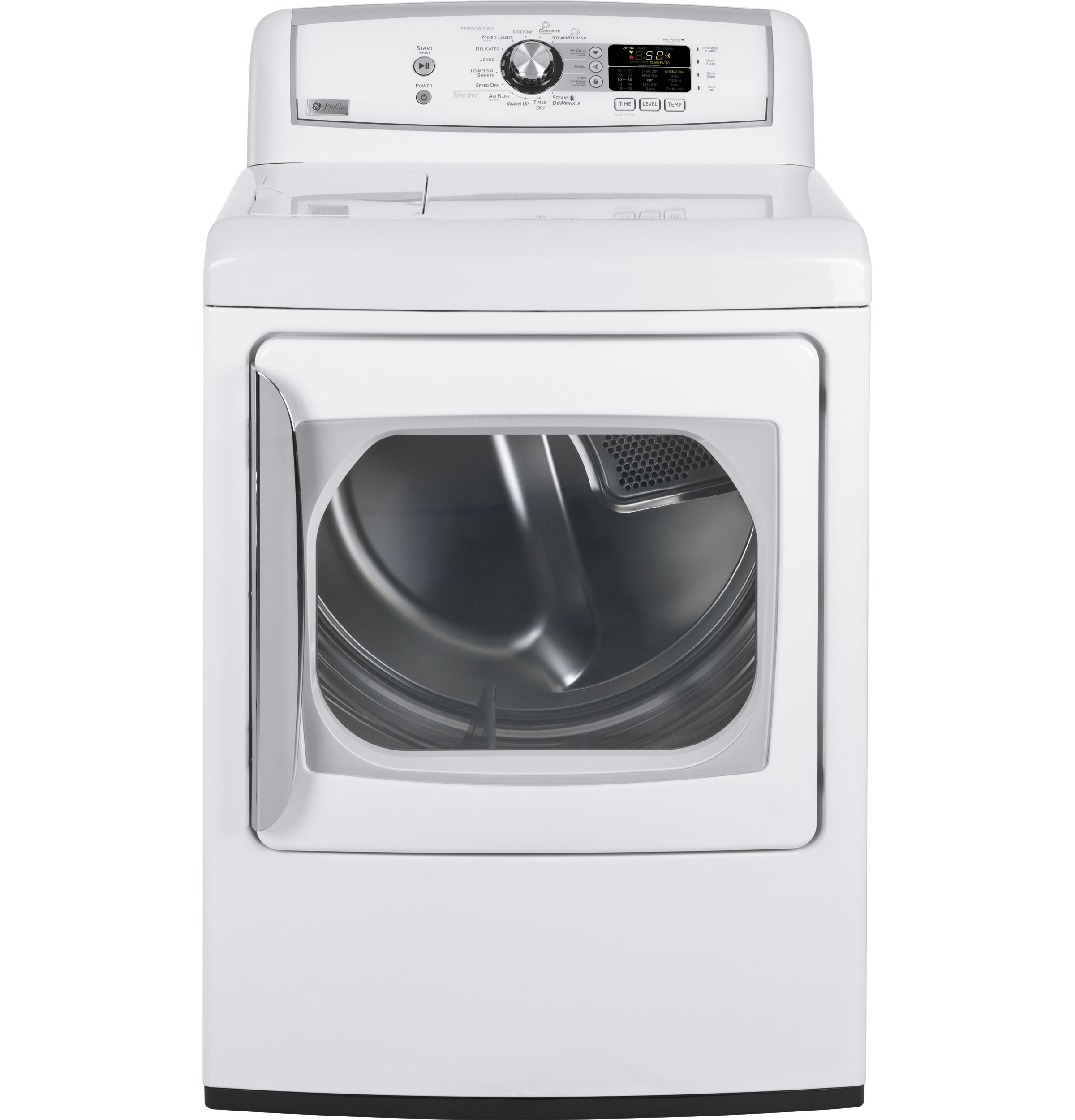 Harmony 7.3 Cu. Ft. Stainless Steel Capacity Electric Steam Dryer PTDS850EMWW