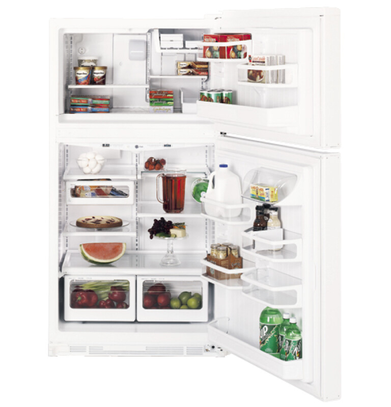 CustomStyle 21.9 Cu. Ft. Top-Freezer Refrigerator PTI22MBMRWW