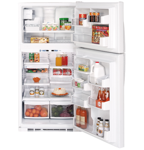 21.7 Cu. Ft. Top-Freezer Refrigerator with Internal Dispenser PTS22LHRWW
