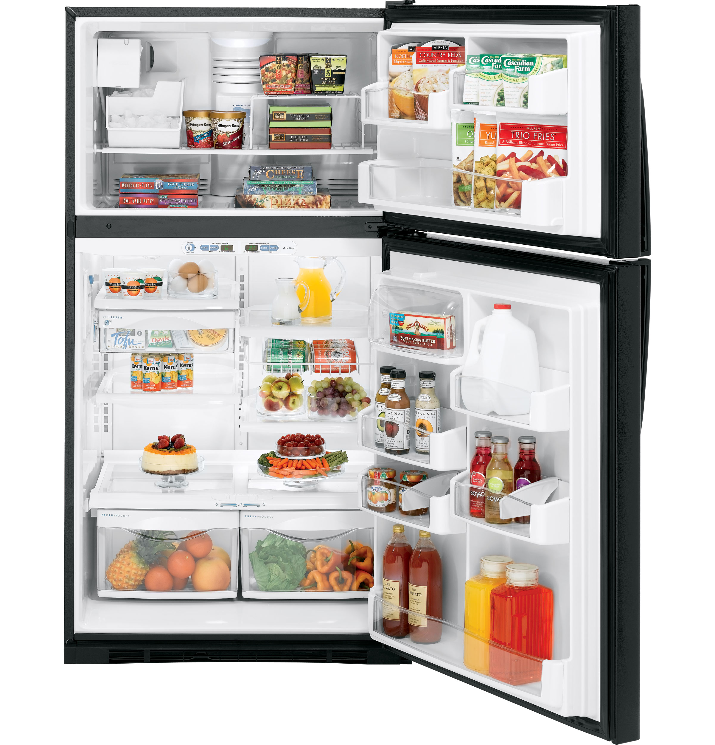 21.7 Cu. Ft. Top-Freezer Refrigerator with Internal Dispenser PTS22LHSBB