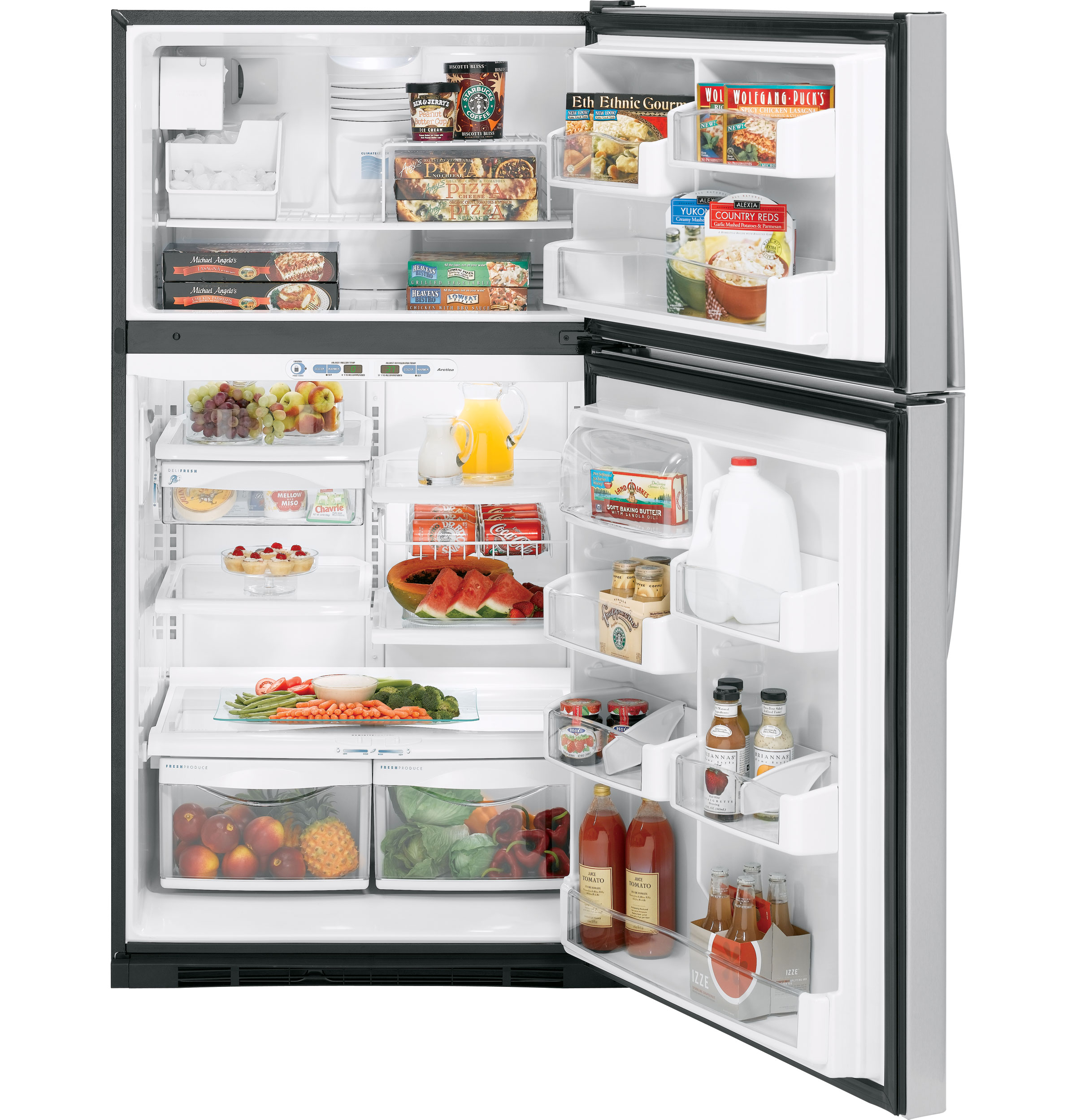 21.7 Cu. Ft. Stainless Top-Freezer Refrigerator with Internal Dispenser PTS22SHSSS