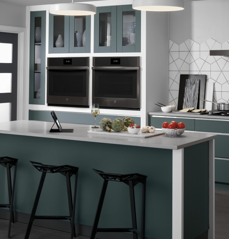 30" Smart Built-In Convection Single Wall Oven with No Preheat Air Fry and Precision Cooking PTS7000BNTS