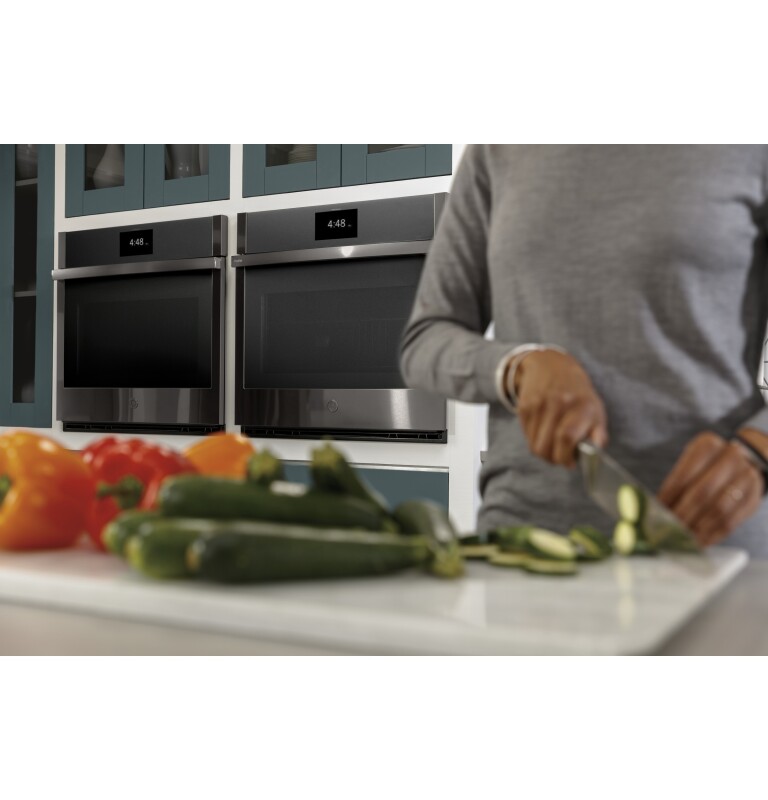 30" Smart Built-In Convection Single Wall Oven with No Preheat Air Fry and Precision Cooking PTS7000BNTS