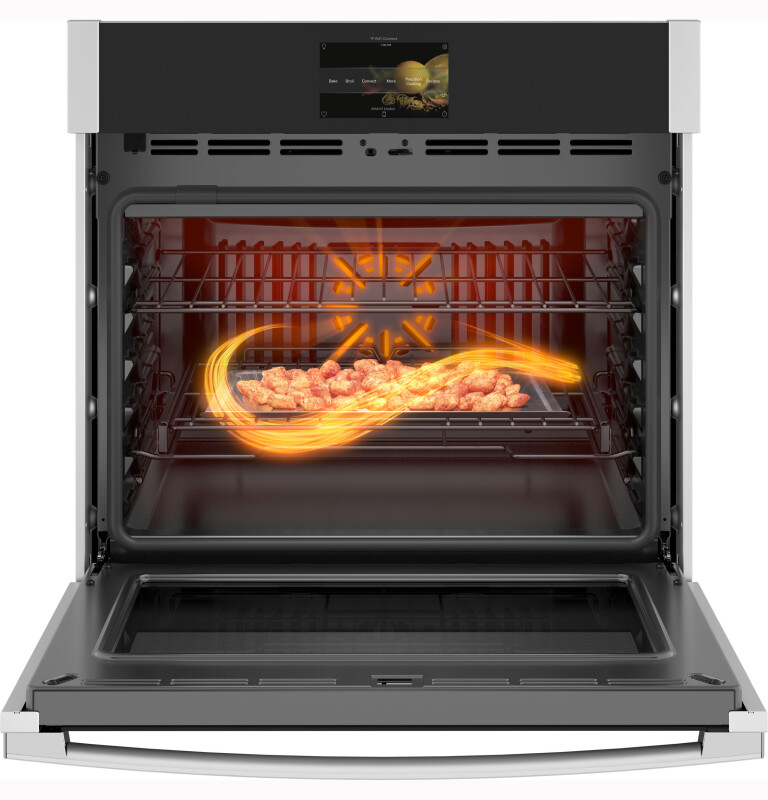 30" Smart Built-In Convection Single Wall Oven with No Preheat Air Fry and Precision Cooking PTS7000SNSS