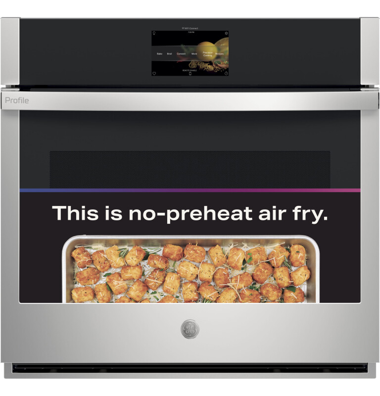 30" Smart Built-In Convection Single Wall Oven with No Preheat Air Fry and Precision Cooking PTS7000SNSS