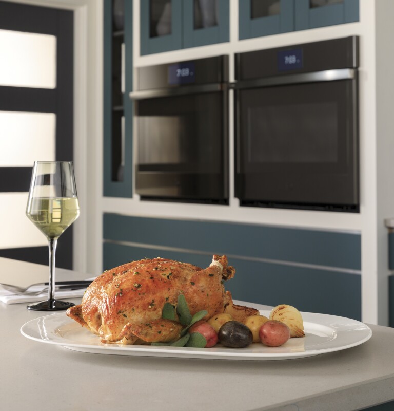30" Smart Built-In Convection Single Wall Oven with No Preheat Air Fry and Precision Cooking PTS7000SNSS