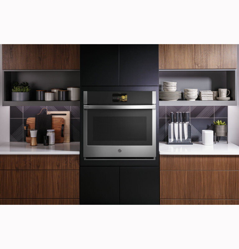 30" Smart Built-In Convection Single Wall Oven with No Preheat Air Fry and Precision Cooking PTS7000SNSS