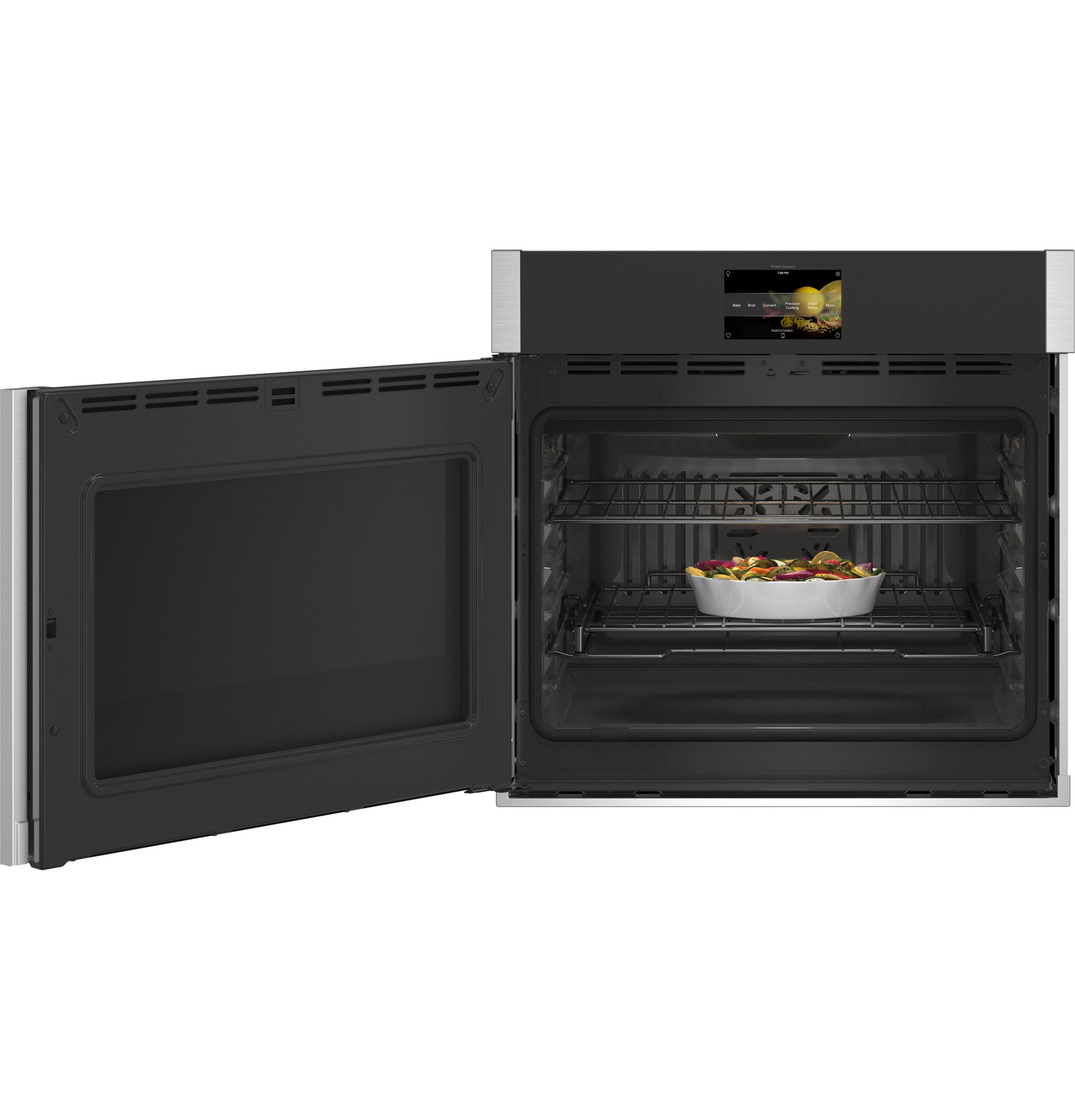 30" Smart Built-In Convection Single Wall Oven with Left-Hand Side-Swing Doors PTS700LSNSS