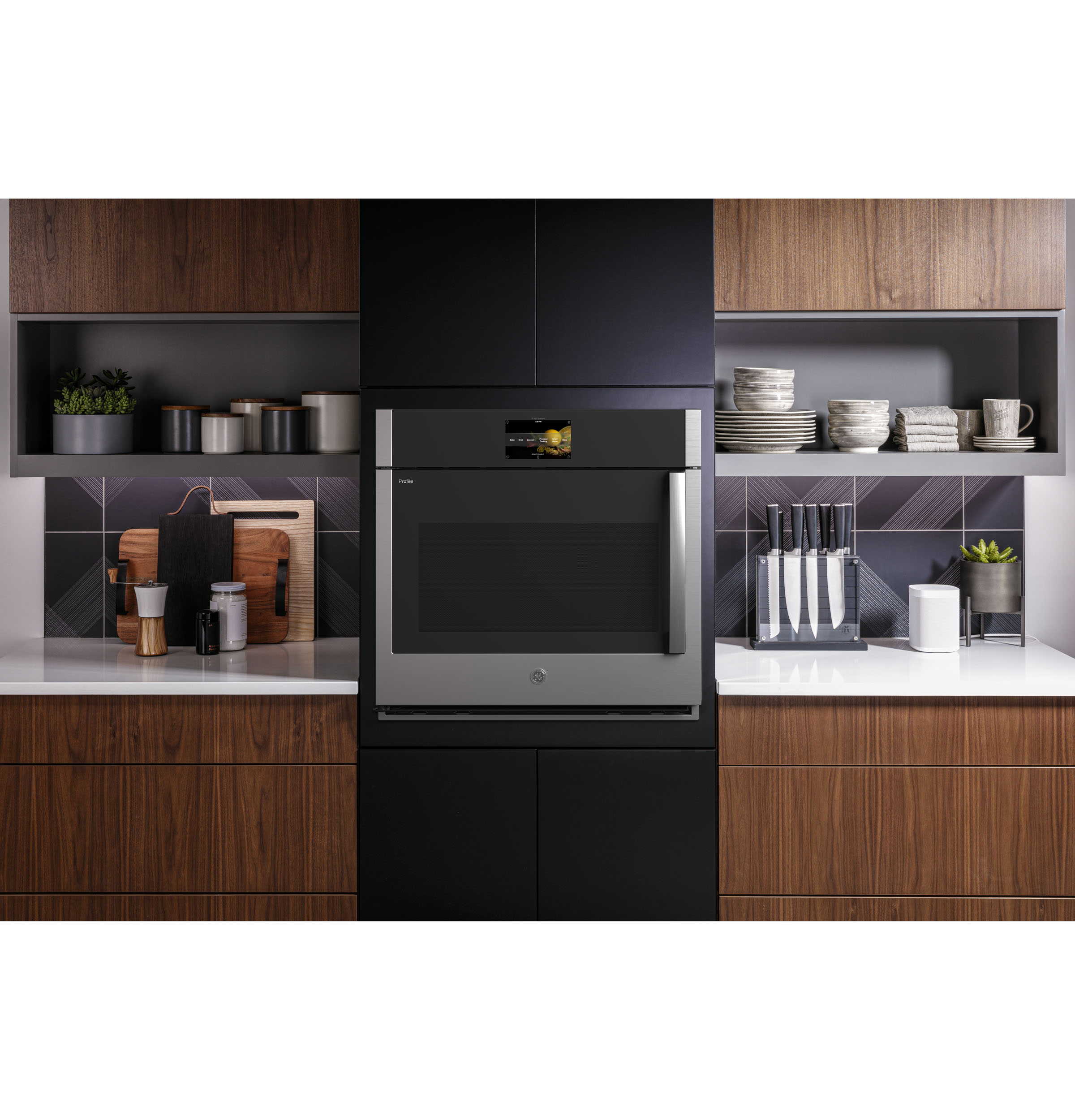 30" Smart Built-In Convection Single Wall Oven with Left-Hand Side-Swing Doors PTS700LSNSS