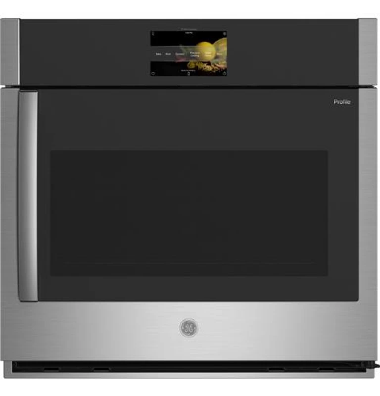 GE Profile 30" Smart Built-In Convection Single Wall Oven with Right-Hand Side-Swing Doors Brushed Stainless PTS700RSNSS Picture 1