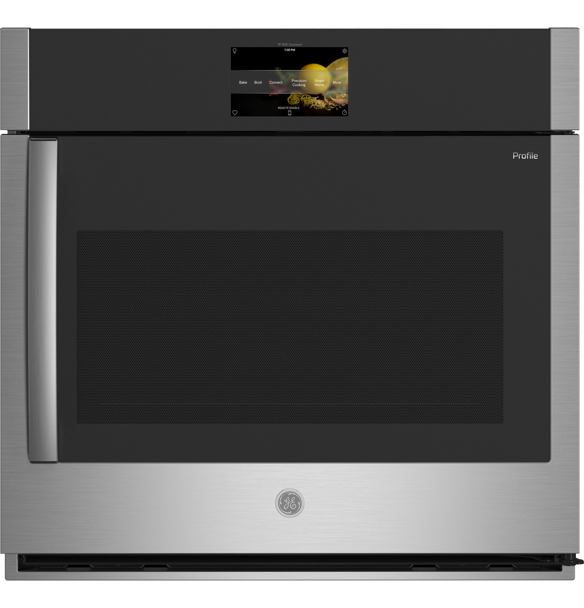 GE Profile 30" Smart Built-In Convection Single Wall Oven with Right-Hand Side-Swing Doors Stainless Steel PTS700RSNSS Picture 1