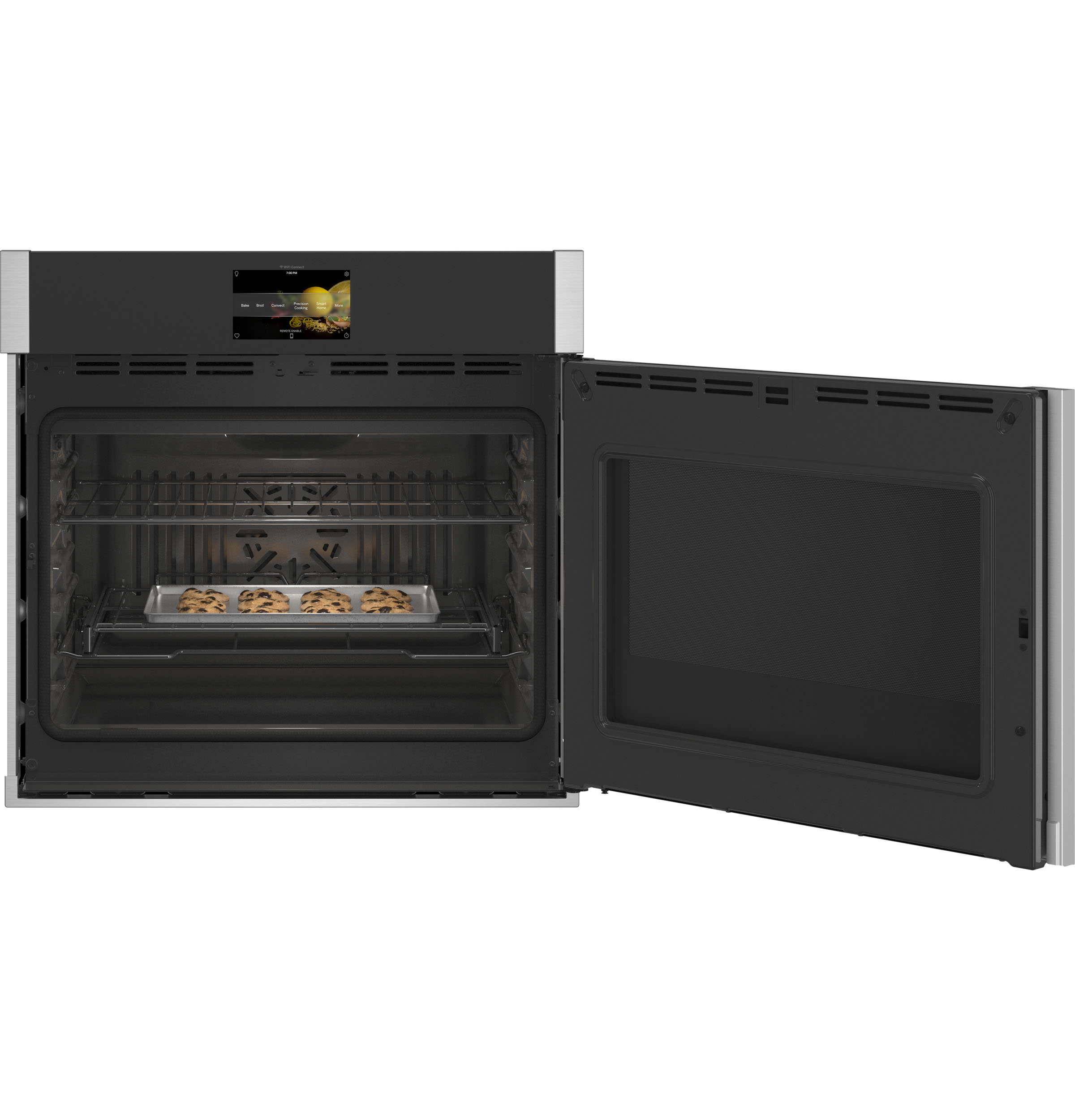 30" Smart Built-In Convection Single Wall Oven with Right-Hand Side-Swing Doors PTS700RSNSS