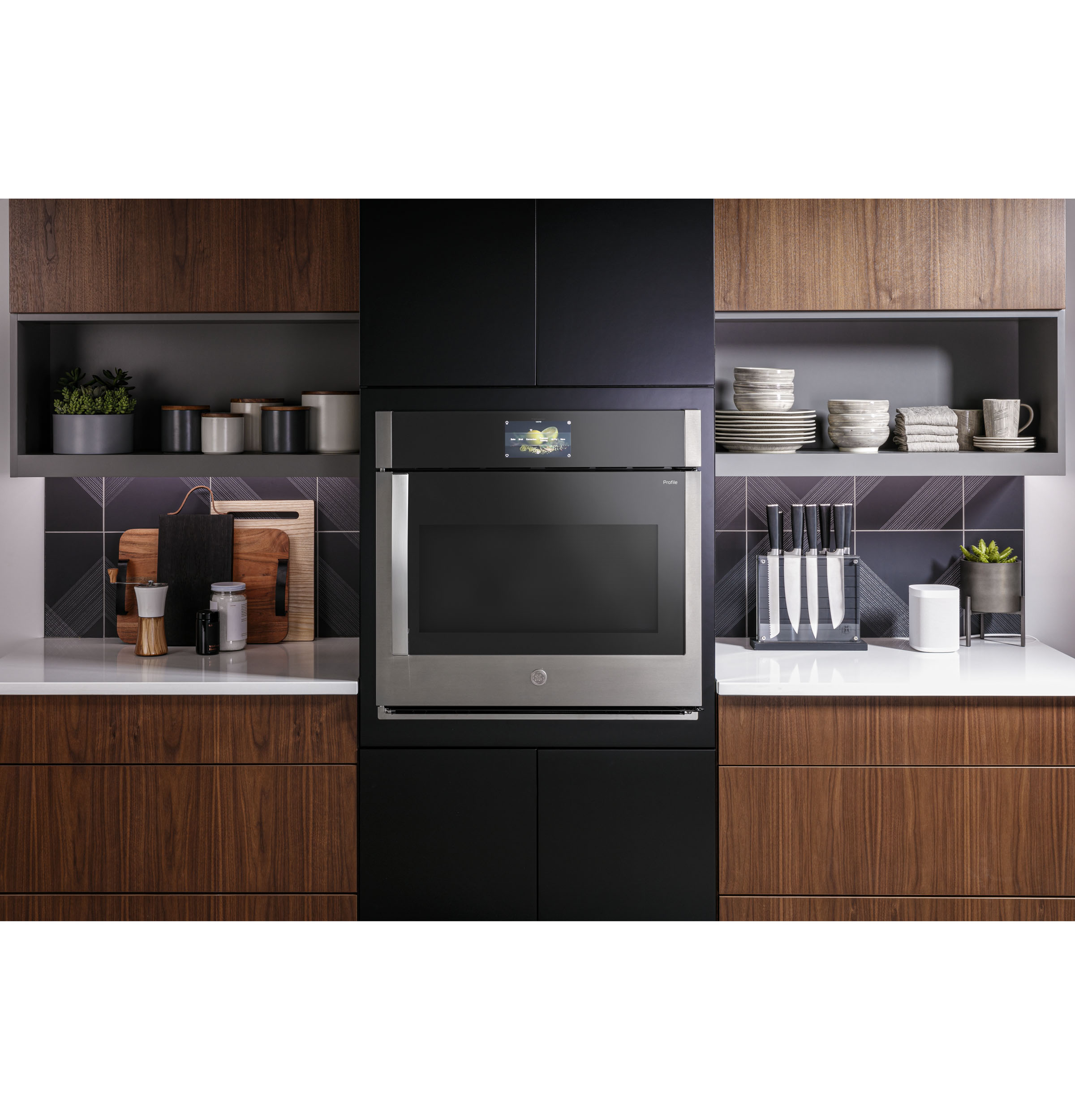 30" Smart Built-In Convection Single Wall Oven with Right-Hand Side-Swing Doors PTS700RSNSS