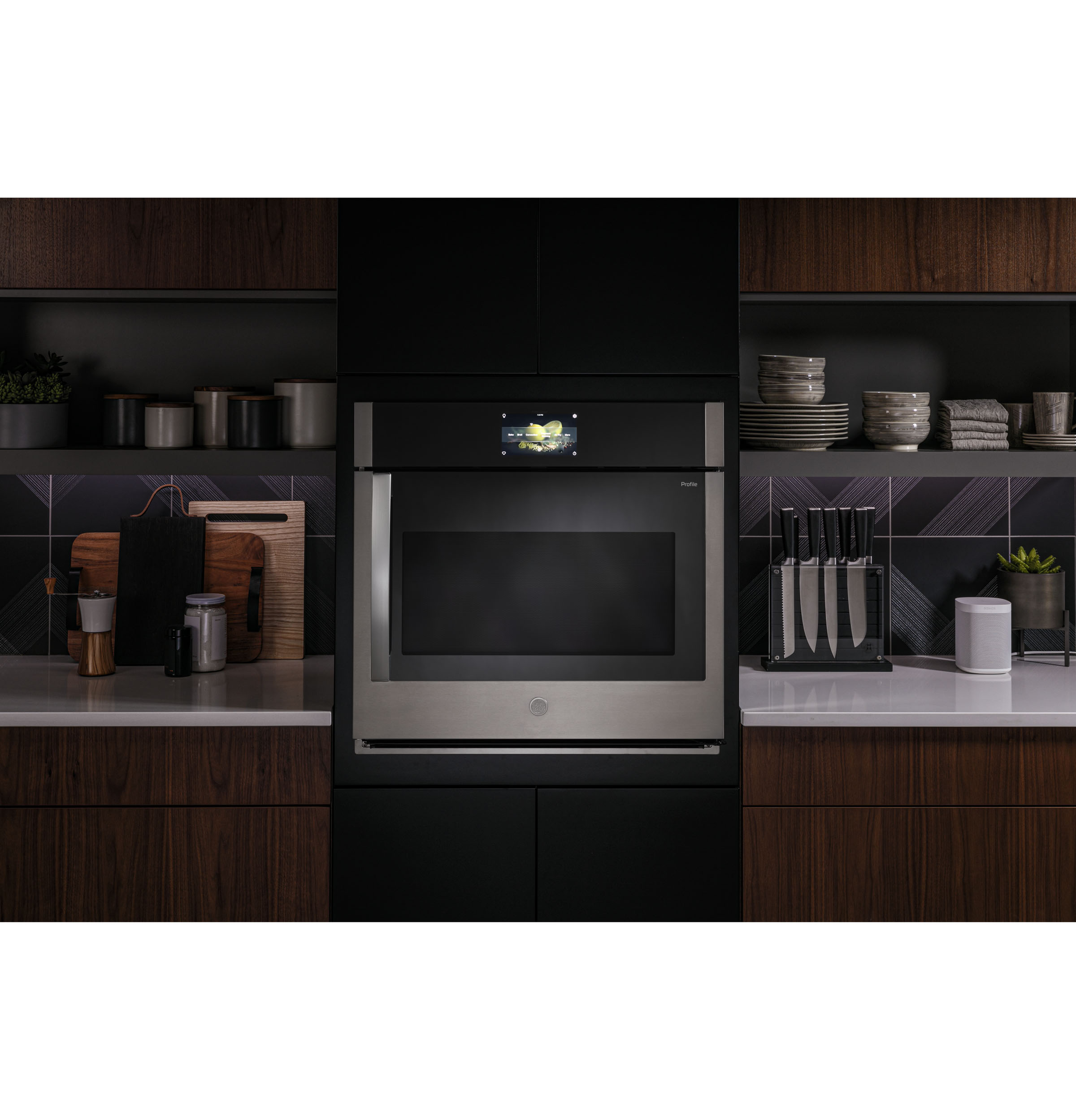 30" Smart Built-In Convection Single Wall Oven with Right-Hand Side-Swing Doors PTS700RSNSS