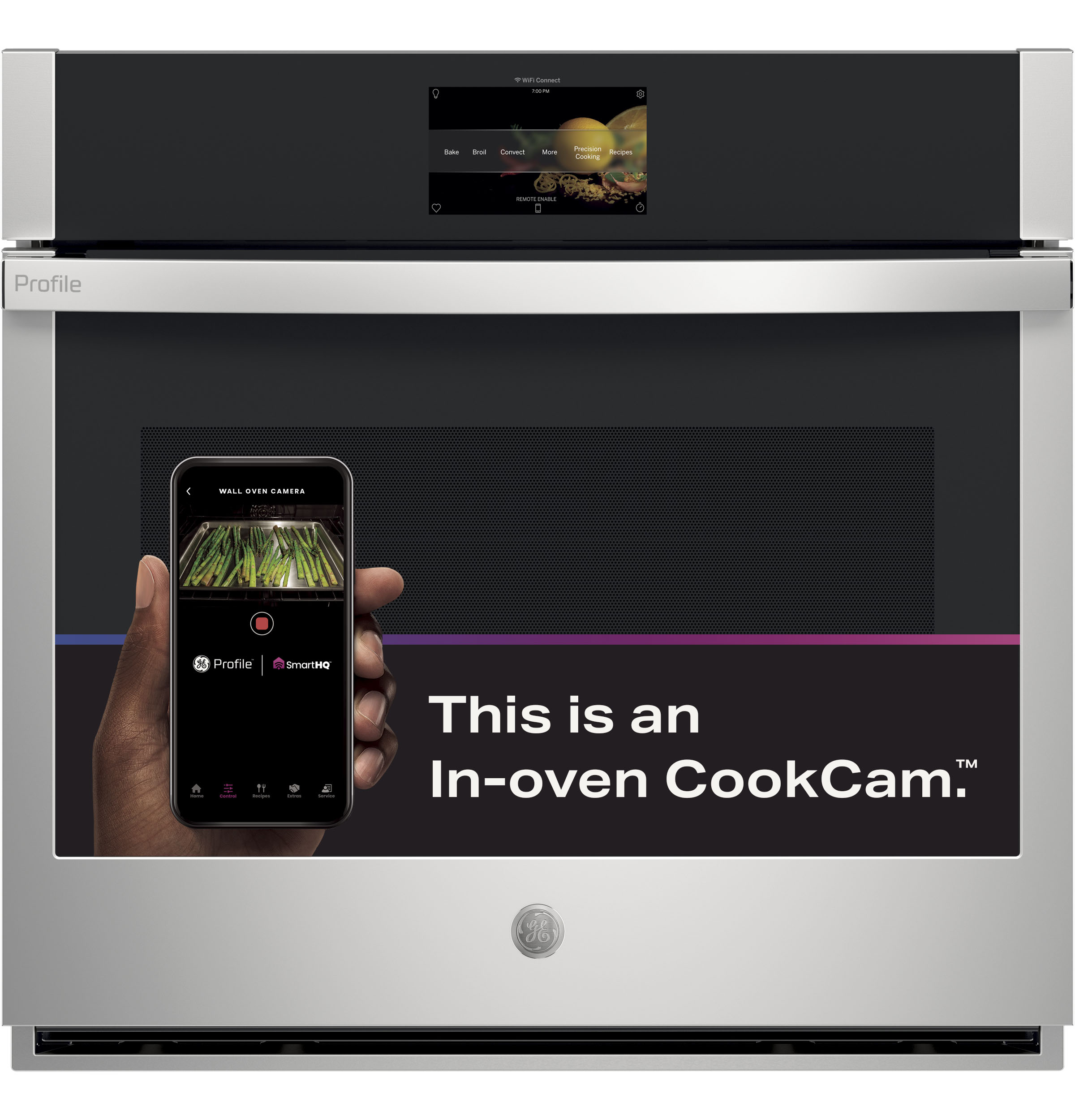 30" Smart Built-In Convection Single Wall Oven with In-Oven Camera and No Preheat Air Fry PTS9000SNSS