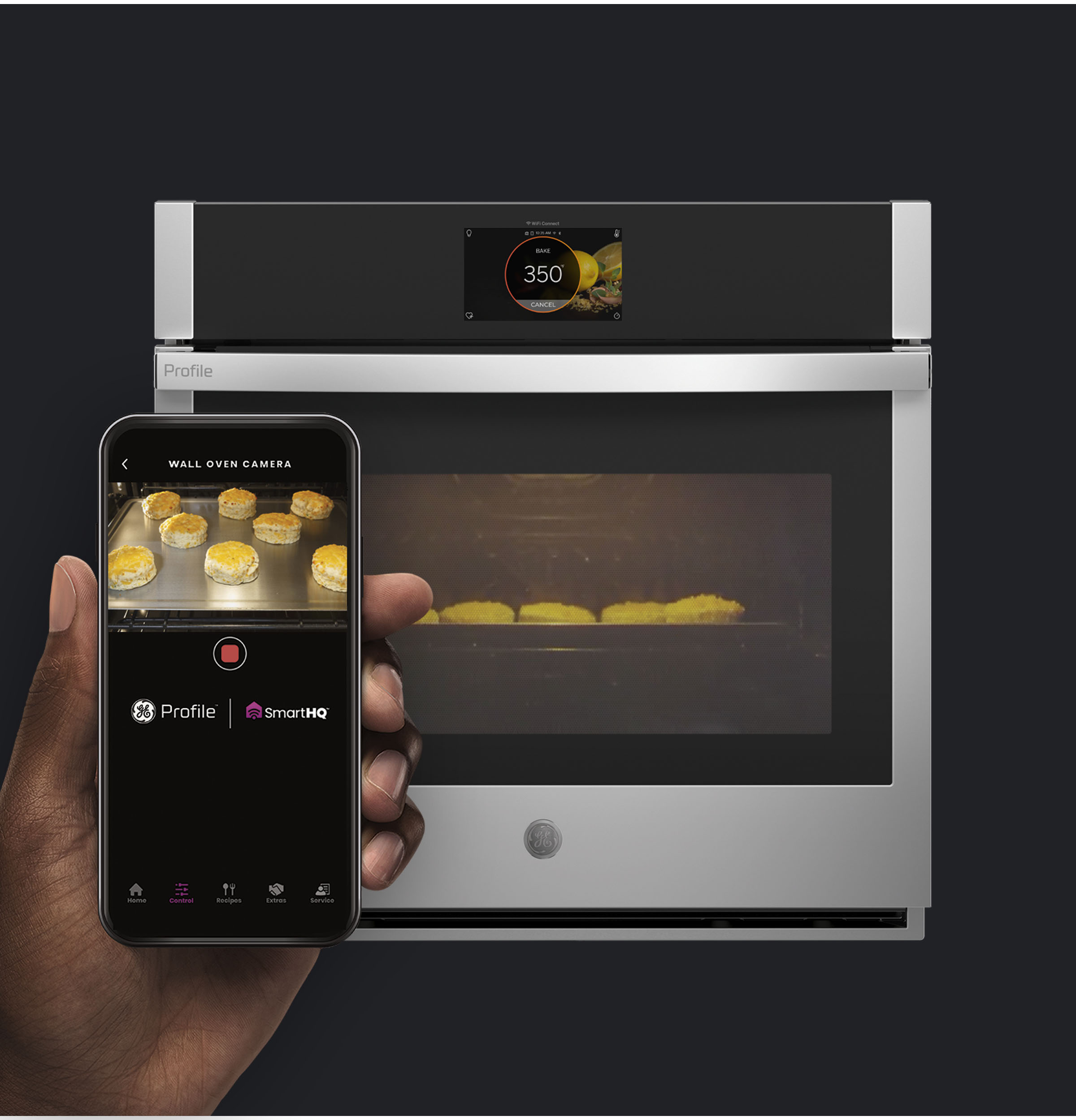 30" Smart Built-In Convection Single Wall Oven with In-Oven Camera and No Preheat Air Fry PTS9000SNSS
