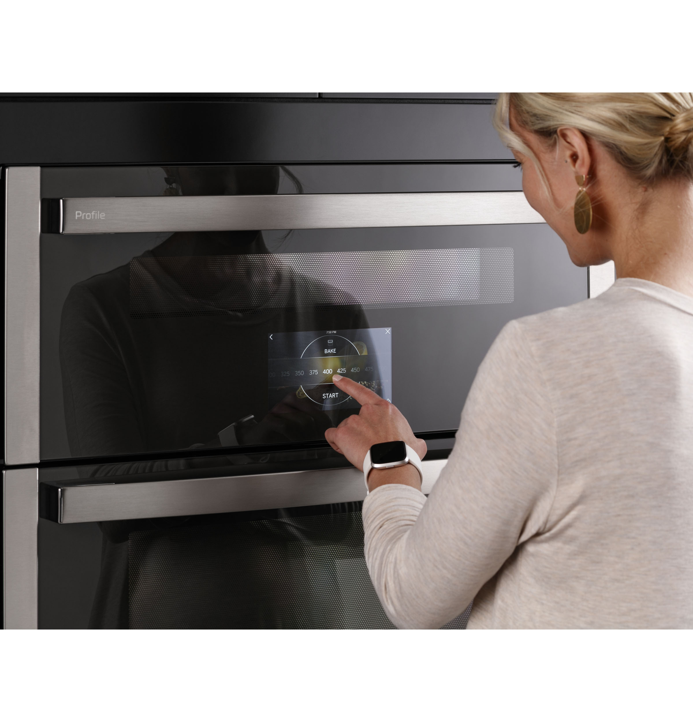 30" Smart Built-In Twin Flex Convection Wall Oven PTS9200SNSS