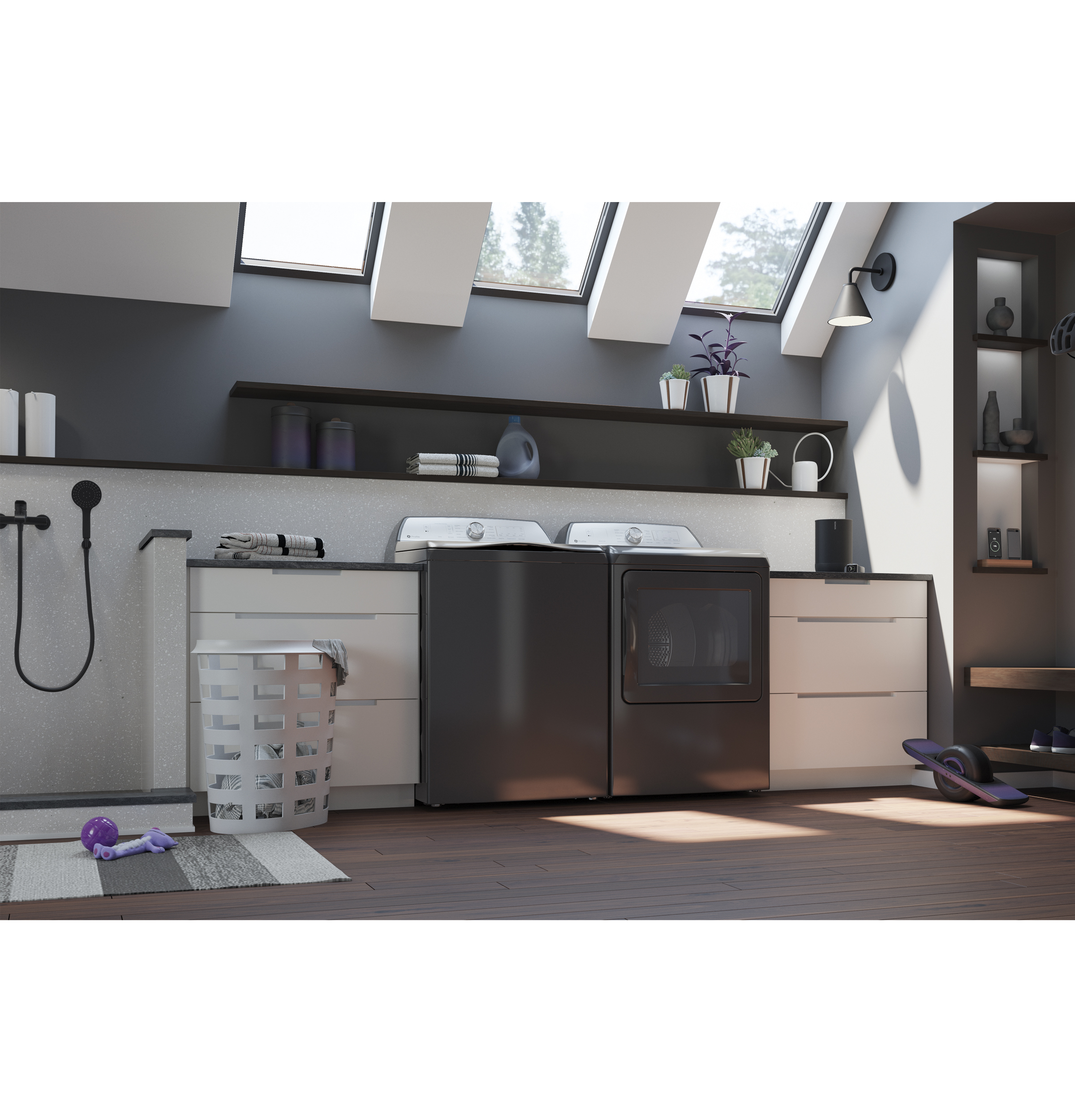 5.0 cu. ft. Capacity Washer with Smarter Wash Technology and FlexDispense PTW600BPRDG